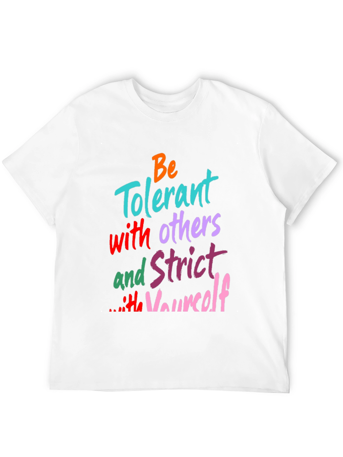 Black Be Tolerant Graphic Print T-Shirt view 12