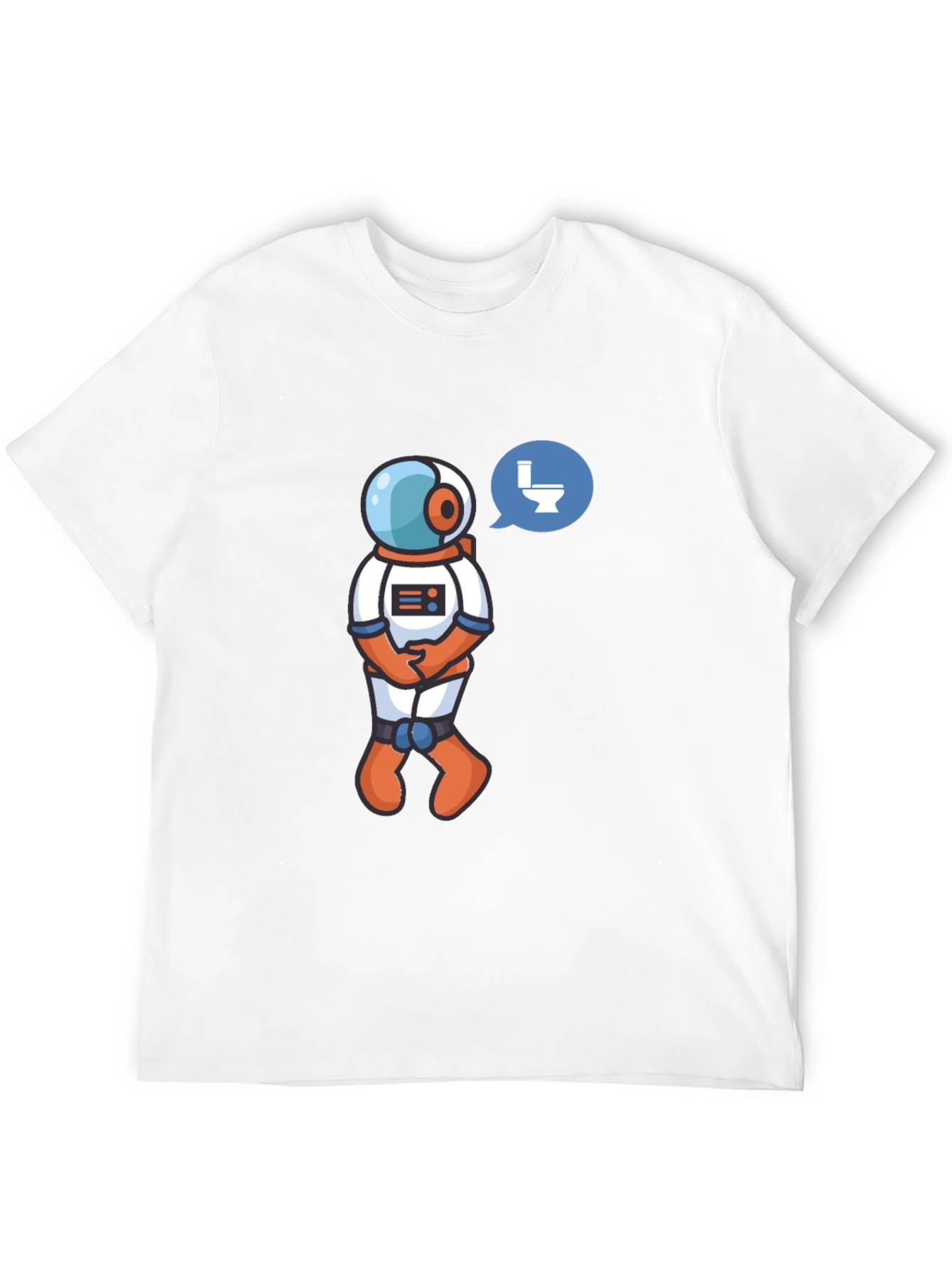 Black Astronaut Toilet Humor T-Shirt - Black view 12