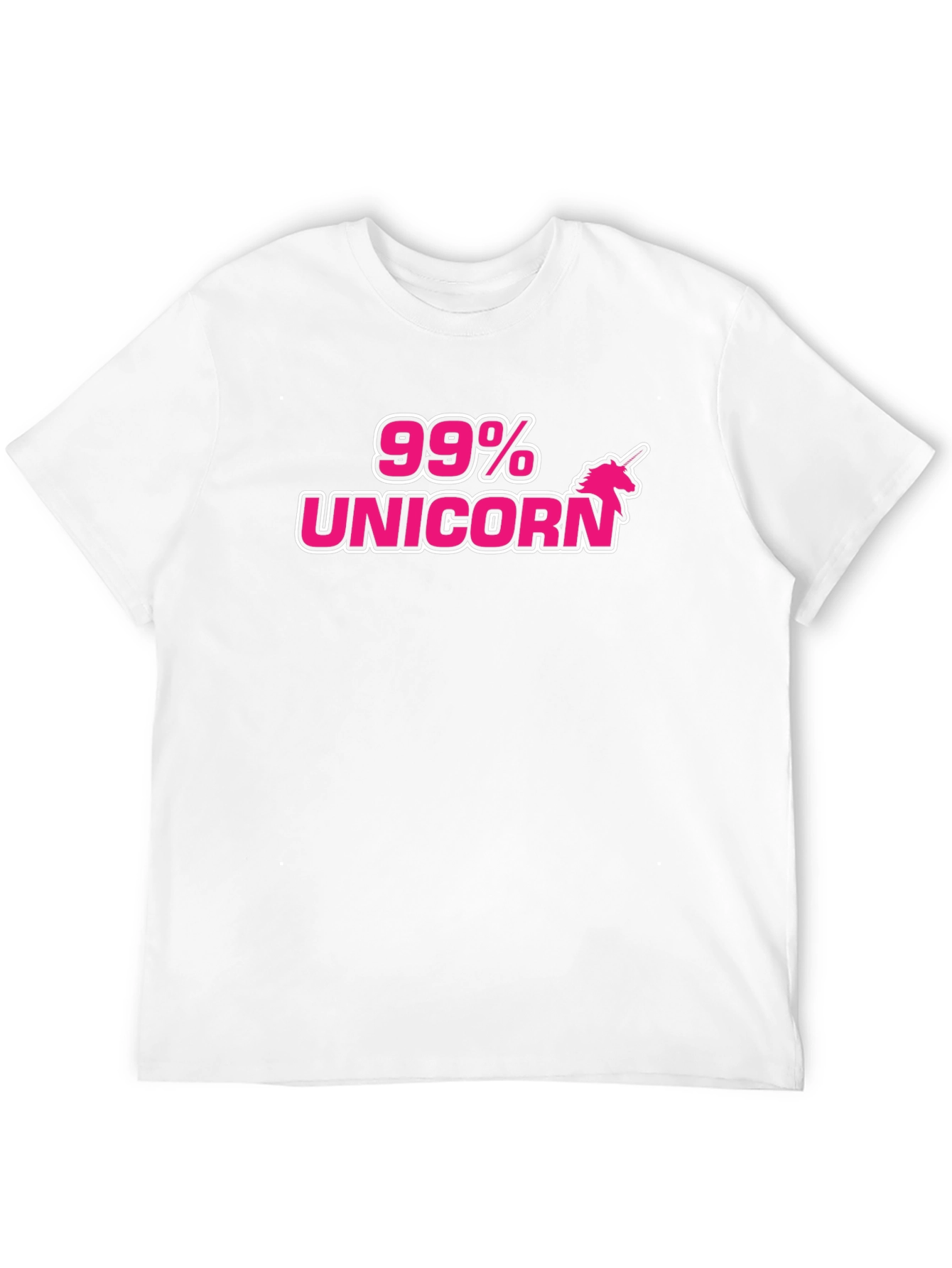 Black 99% Unicorn T-Shirt - Quirky Graphic Tee view 12