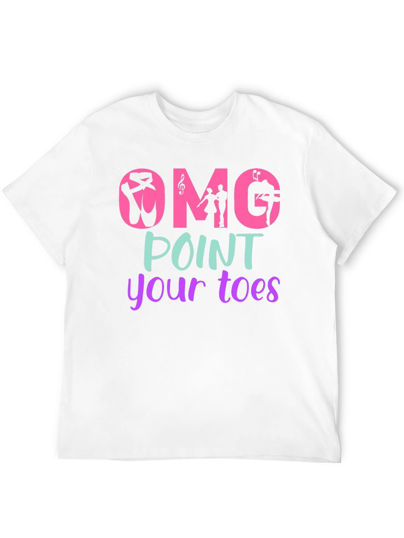 Black OMG Point Your Toes T-Shirt view 12