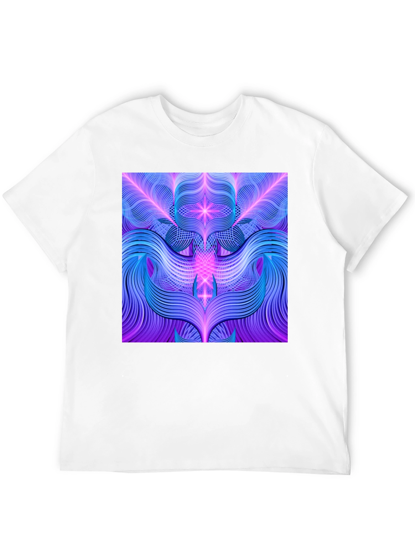 Black Psychedelic Line Art Graphic Tee view 12