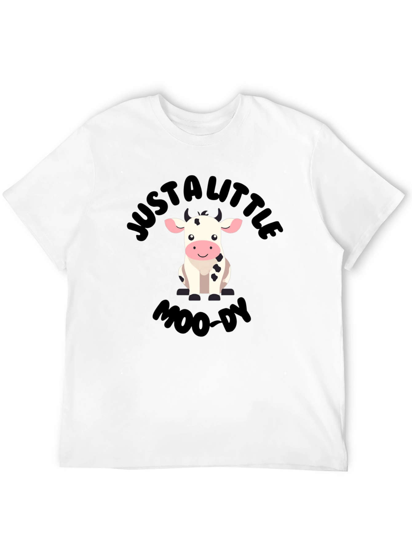 Black Just a Little Moo-dy Graphic T-Shirt view 12