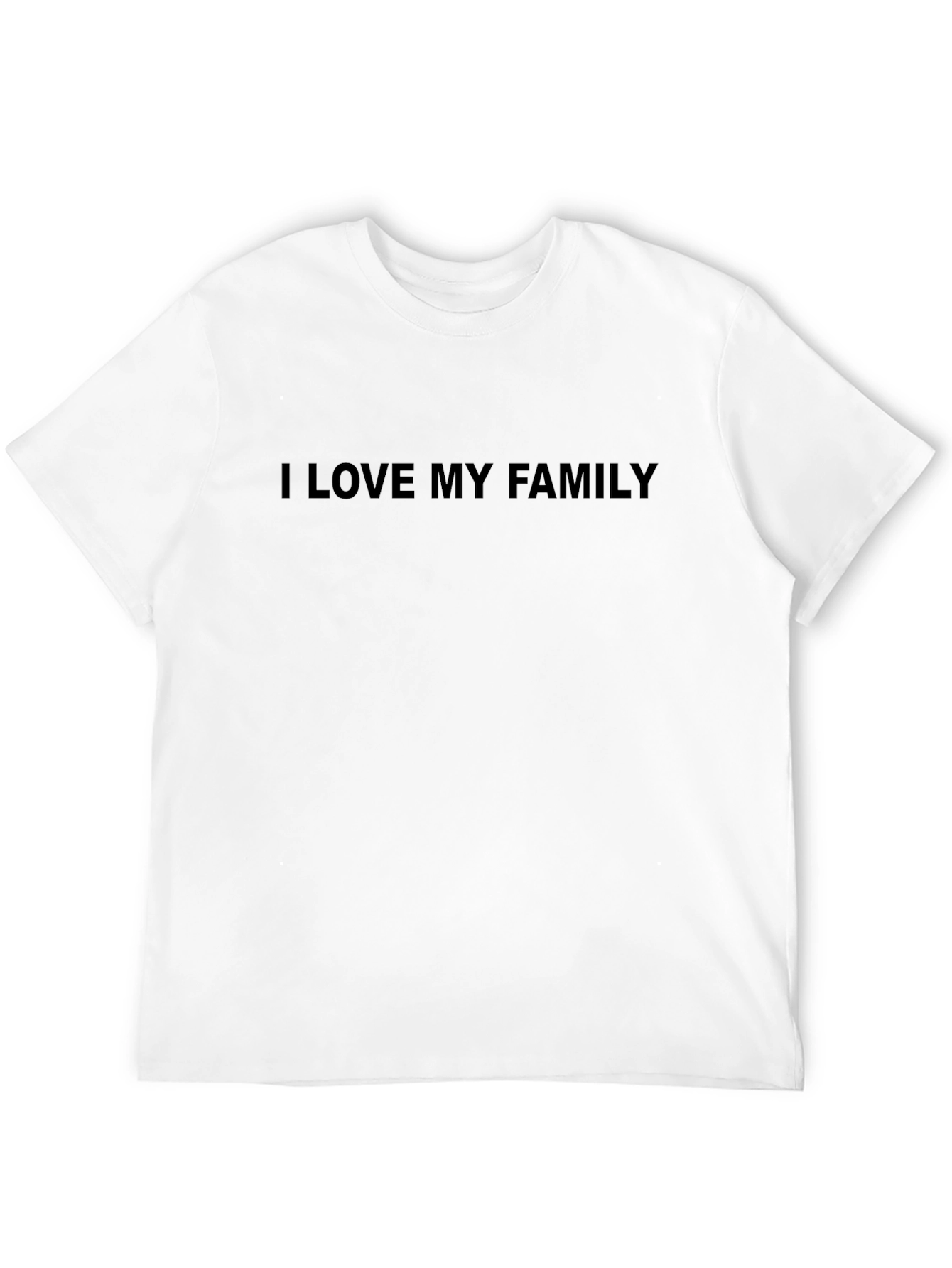 Black I Love My Family T-Shirt - Mens Black Tee view 12