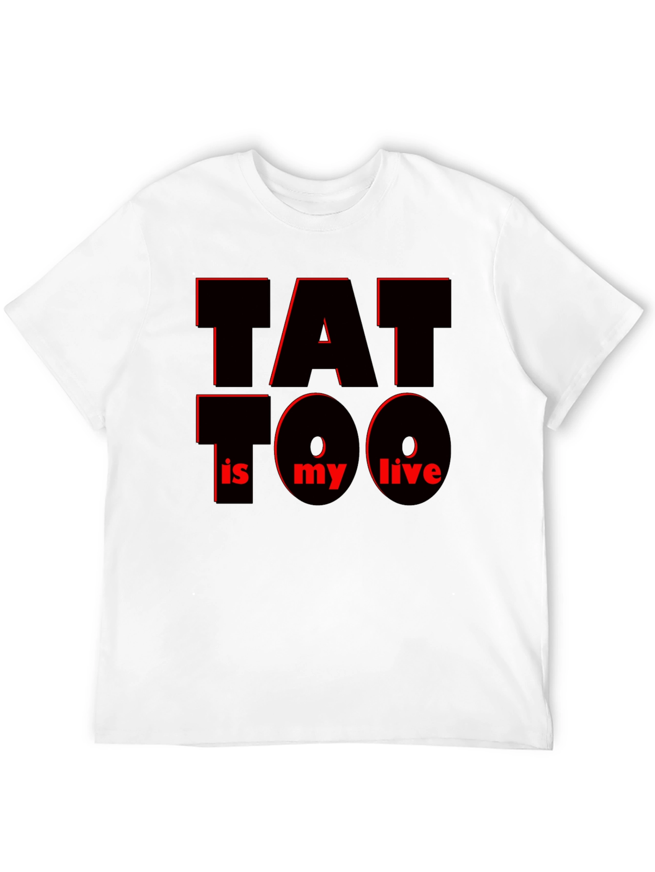 Black Tattoo Is My Life Graphic Tee - Black view 12