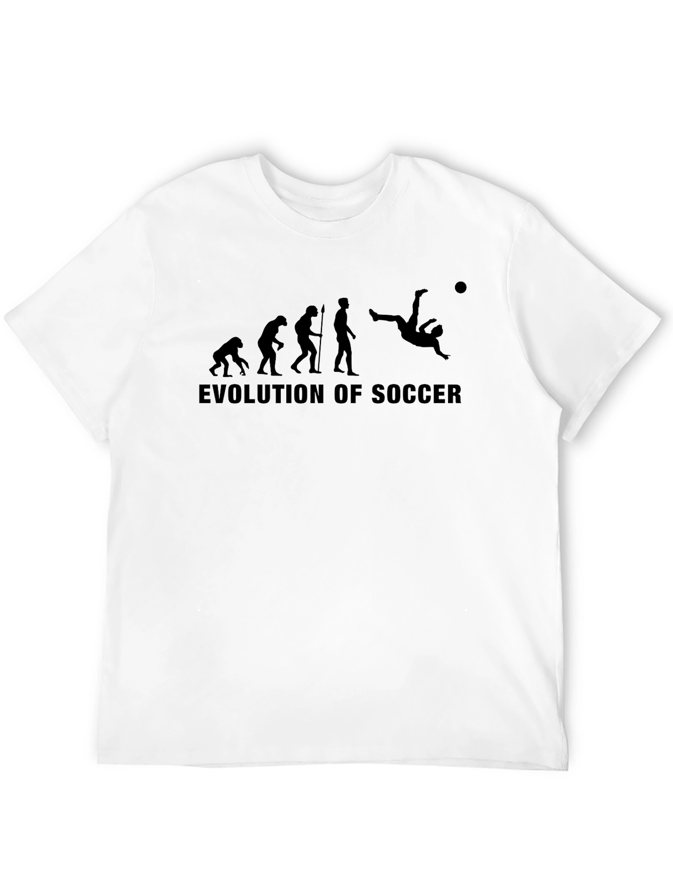 Black Evolution of Soccer Black T-Shirt view 12