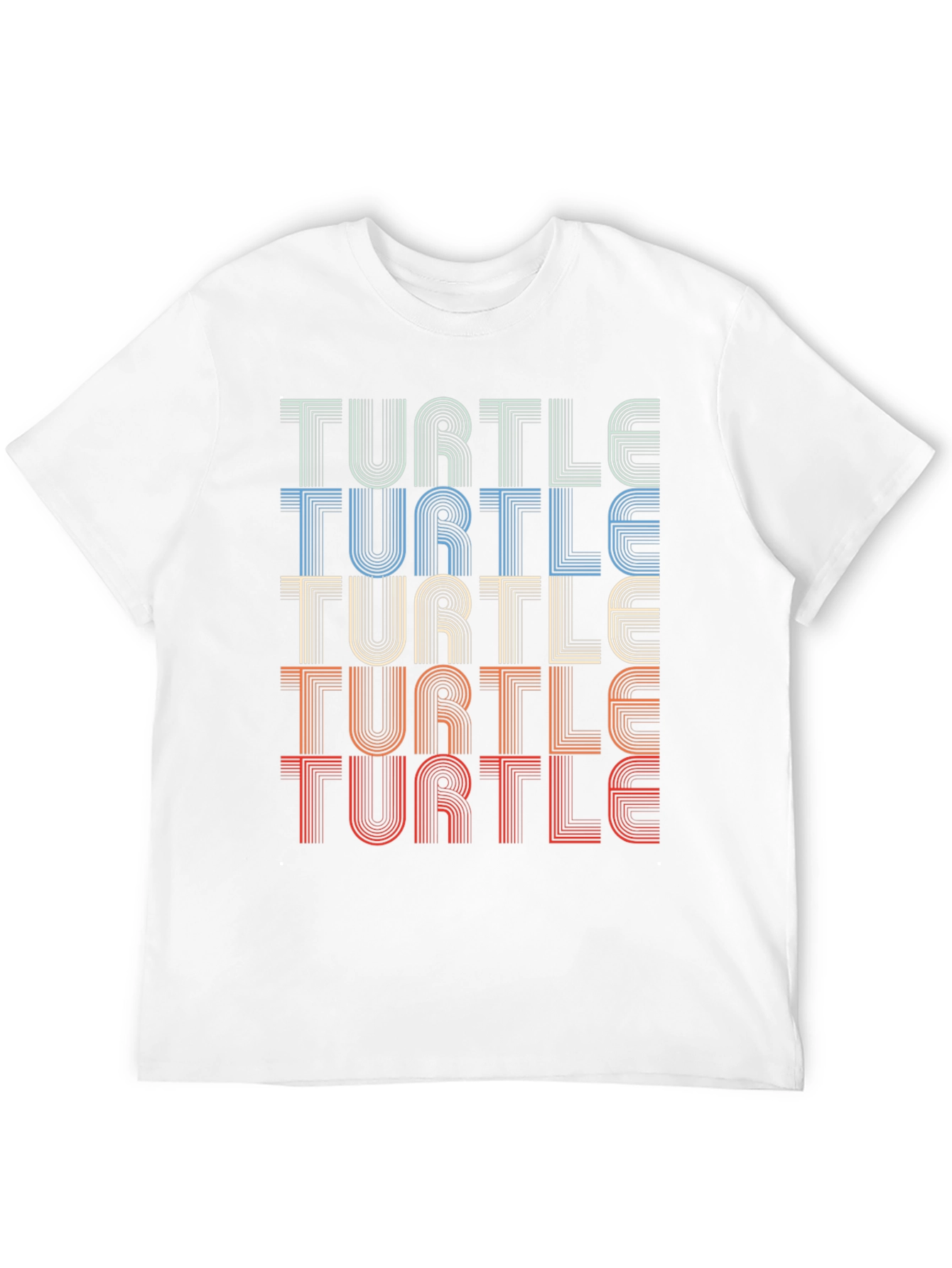 Black Retro Turtle T-Shirt - Vintage Style Tee view 12