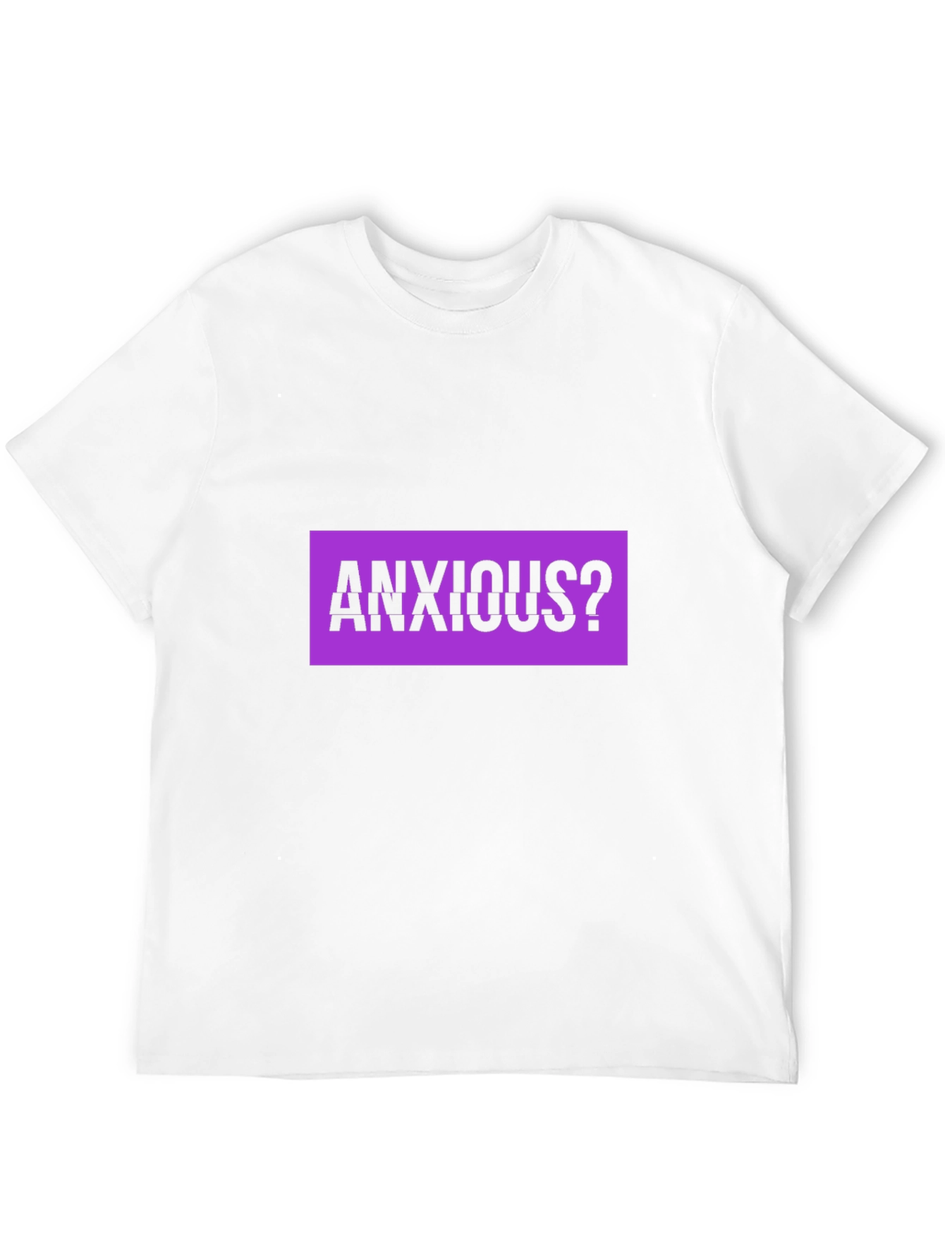 Black Anxious? Graphic Tee - Black Cotton T-Shirt view 12