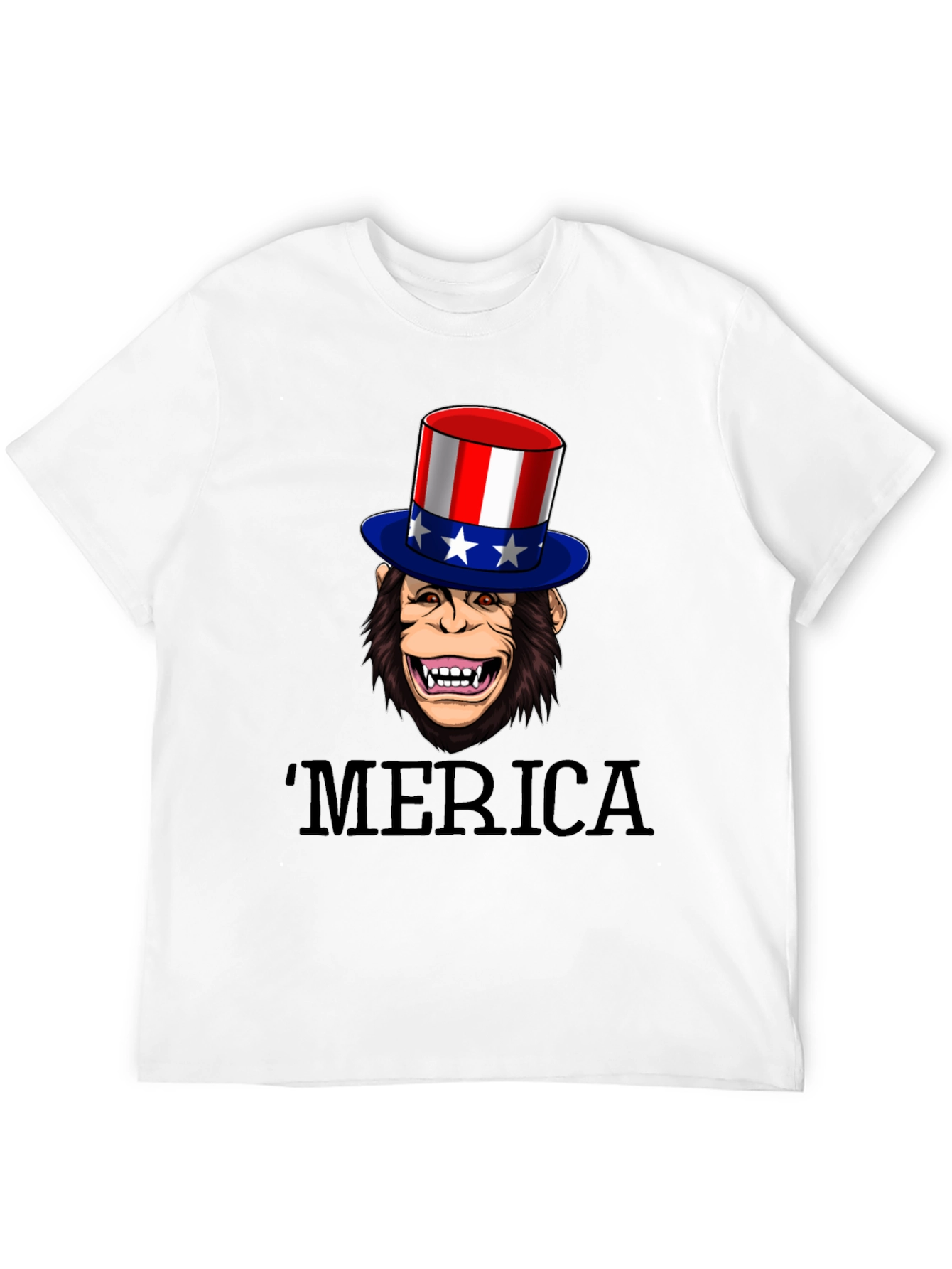 Black Patriotic Monkey T-Shirt view 12