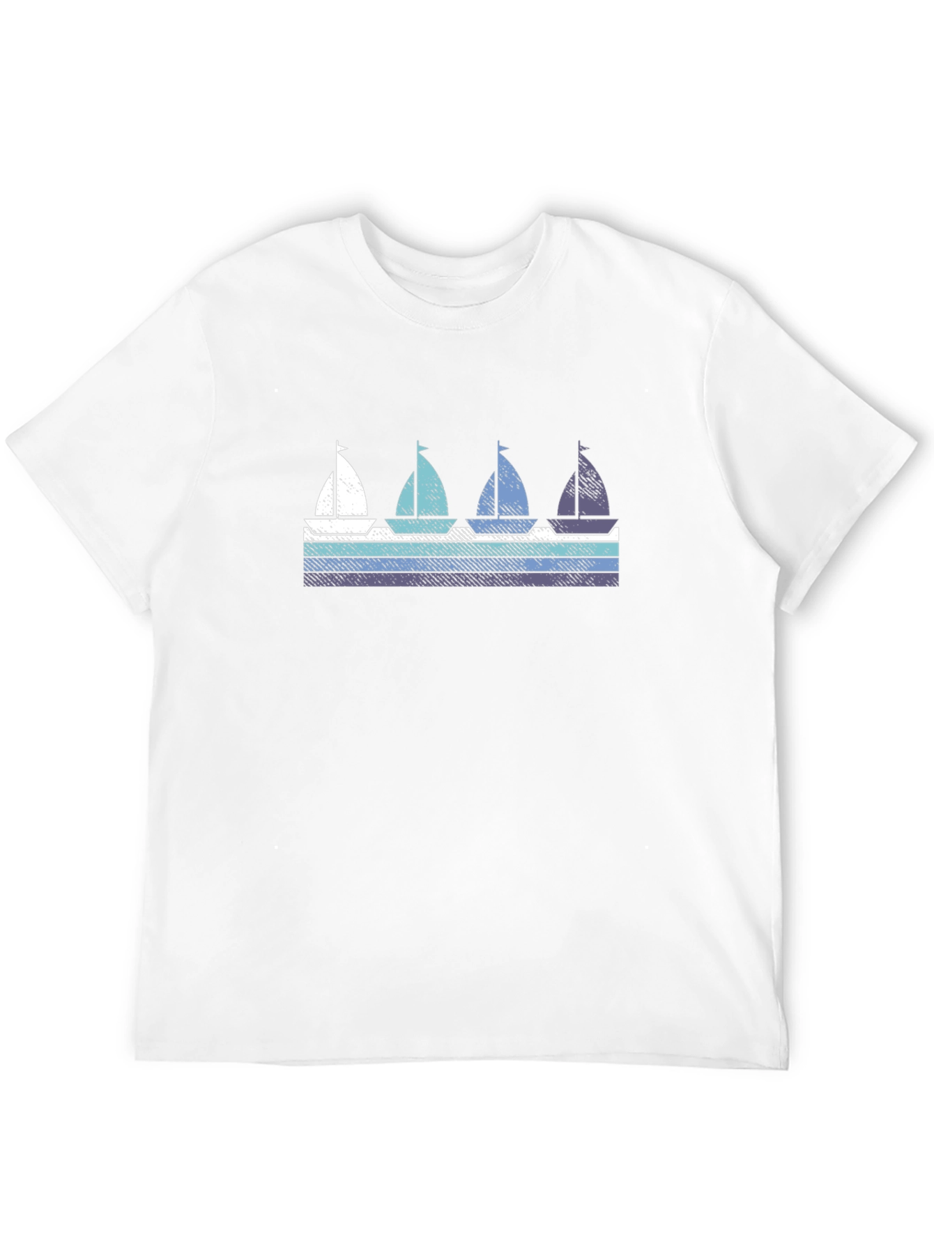 Black Retro Sailboat Graphic Tee - Nautical Style view 12