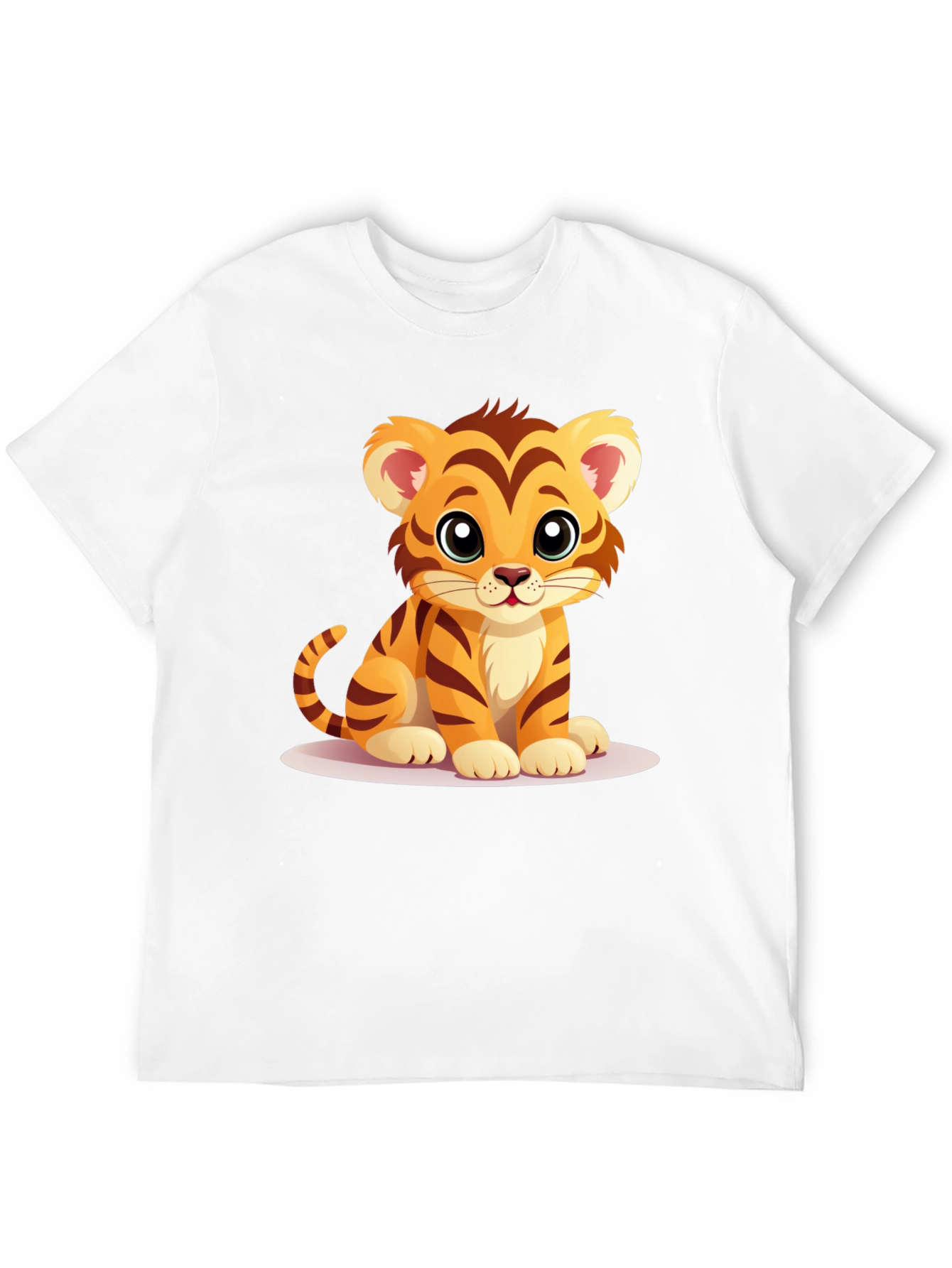 Black Cute Tiger Cub Graphic T-Shirt view 12