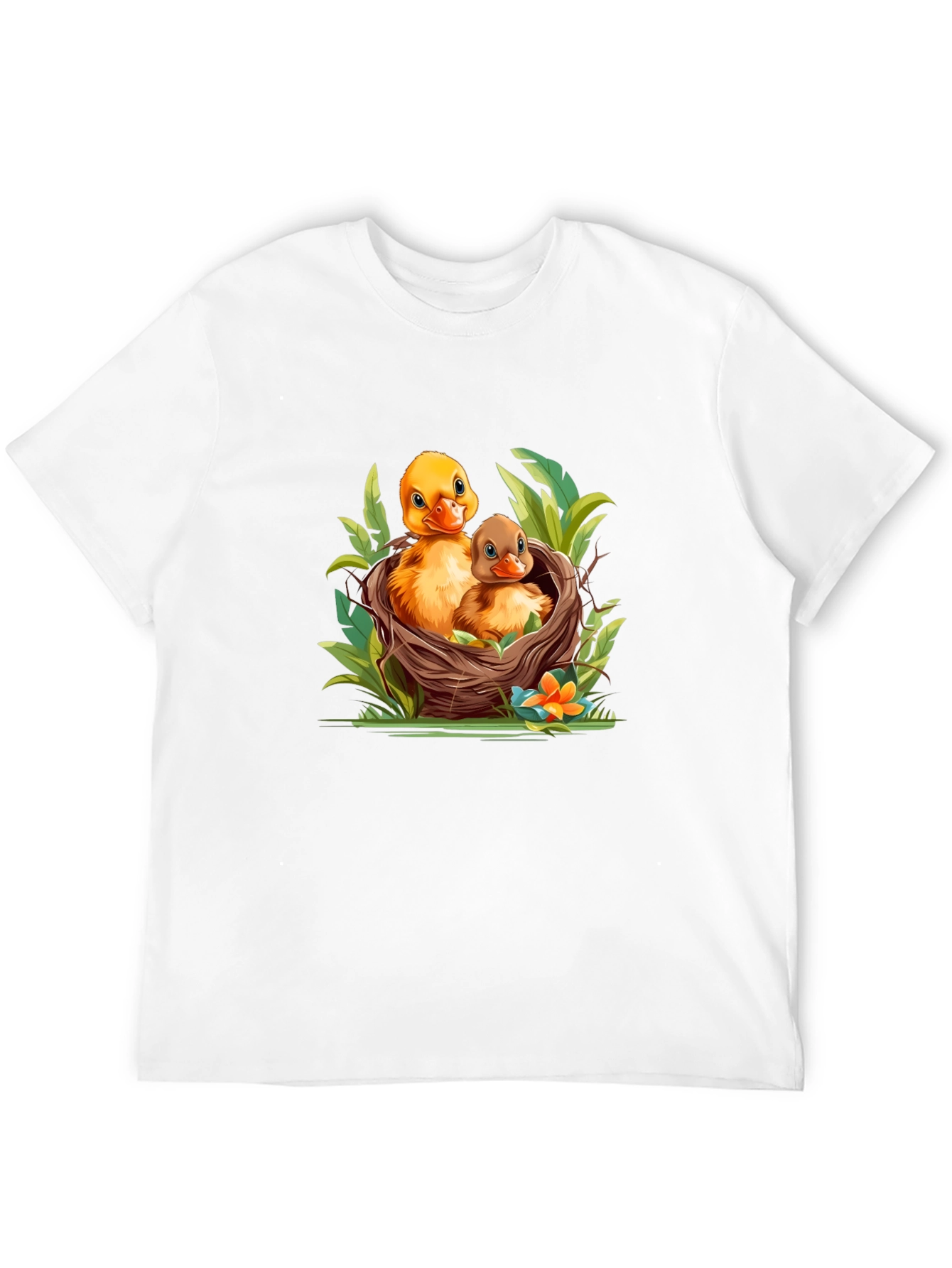Black Ducklings in Nest Graphic T-Shirt view 12