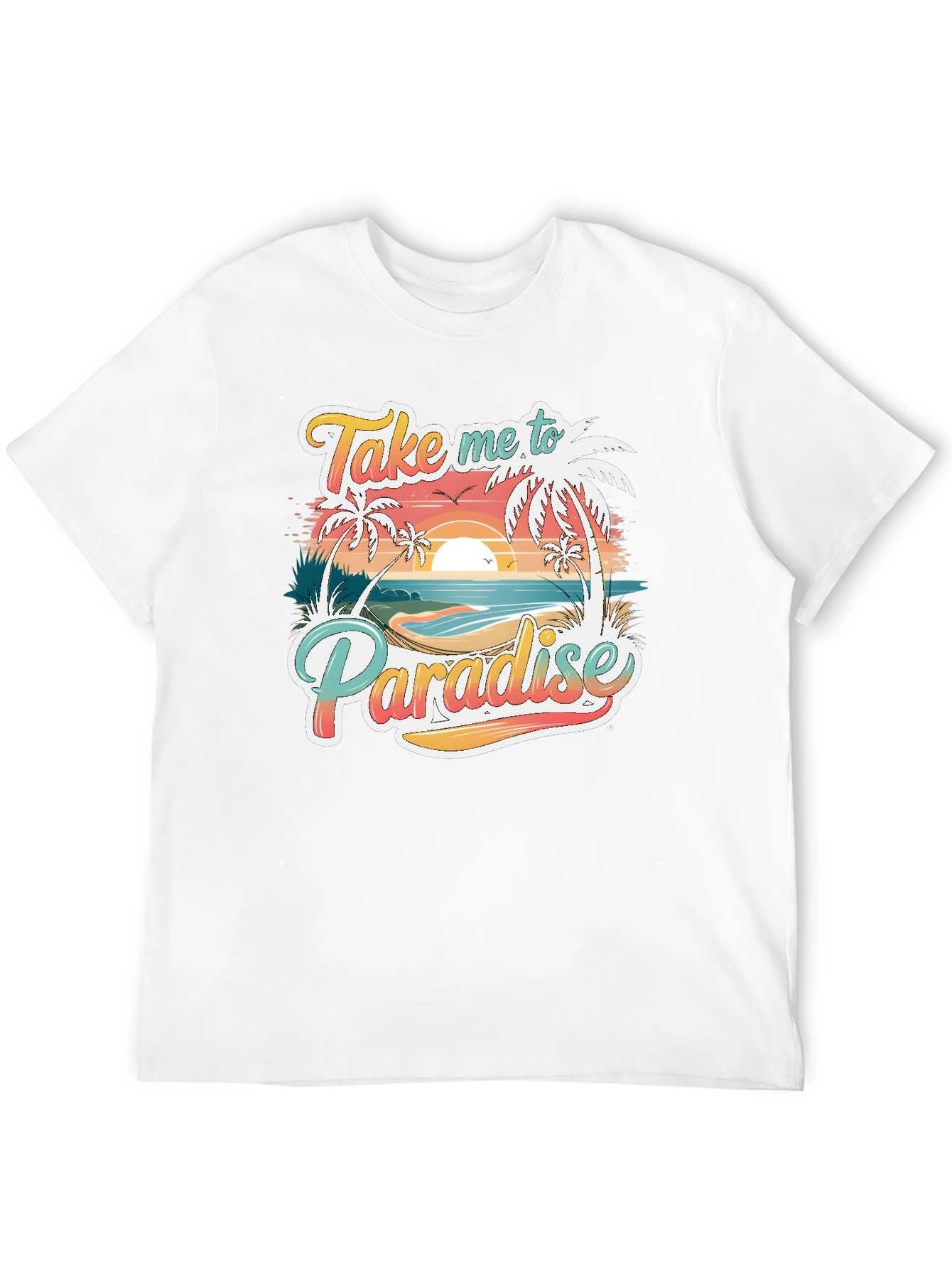 Black Take Me to Paradise Graphic Tee view 12