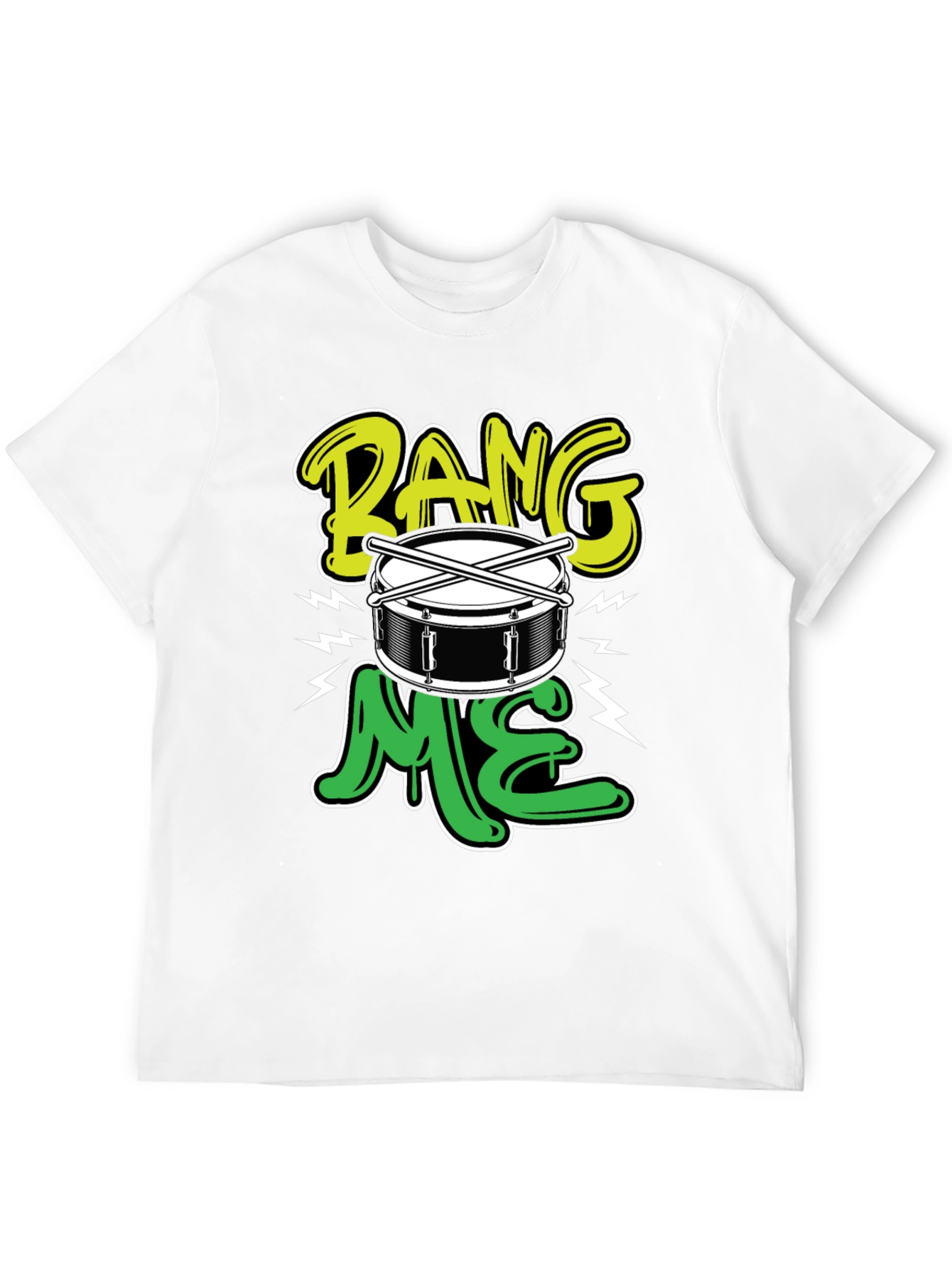 Black Bang Me Drummer T-Shirt view 12