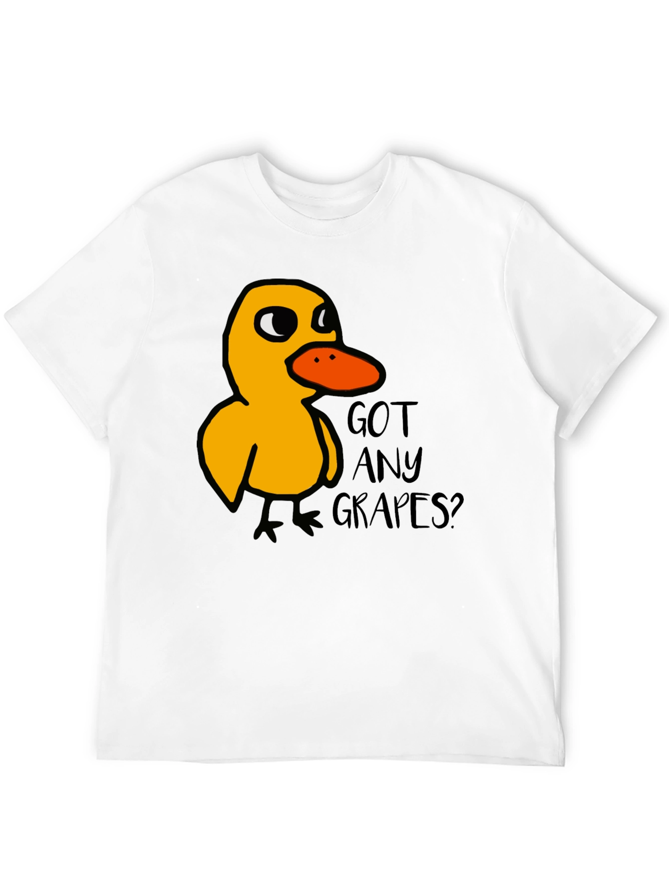 Black Got Any Grapes Duck T-Shirt Funny Meme Tee view 12