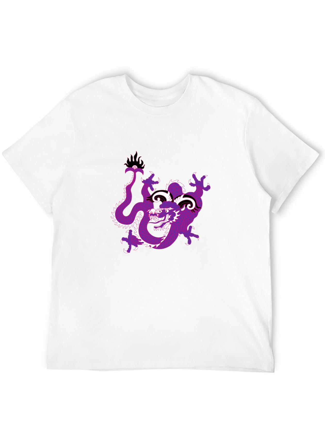 Black Dragon Graphic Tee - Black Cotton Blend view 12