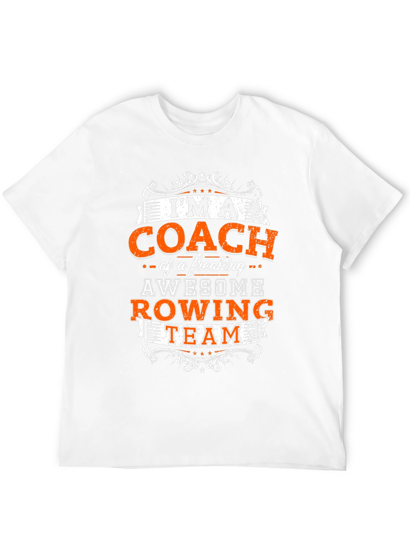 Black Awesome Rowing Coach T-Shirt view 12