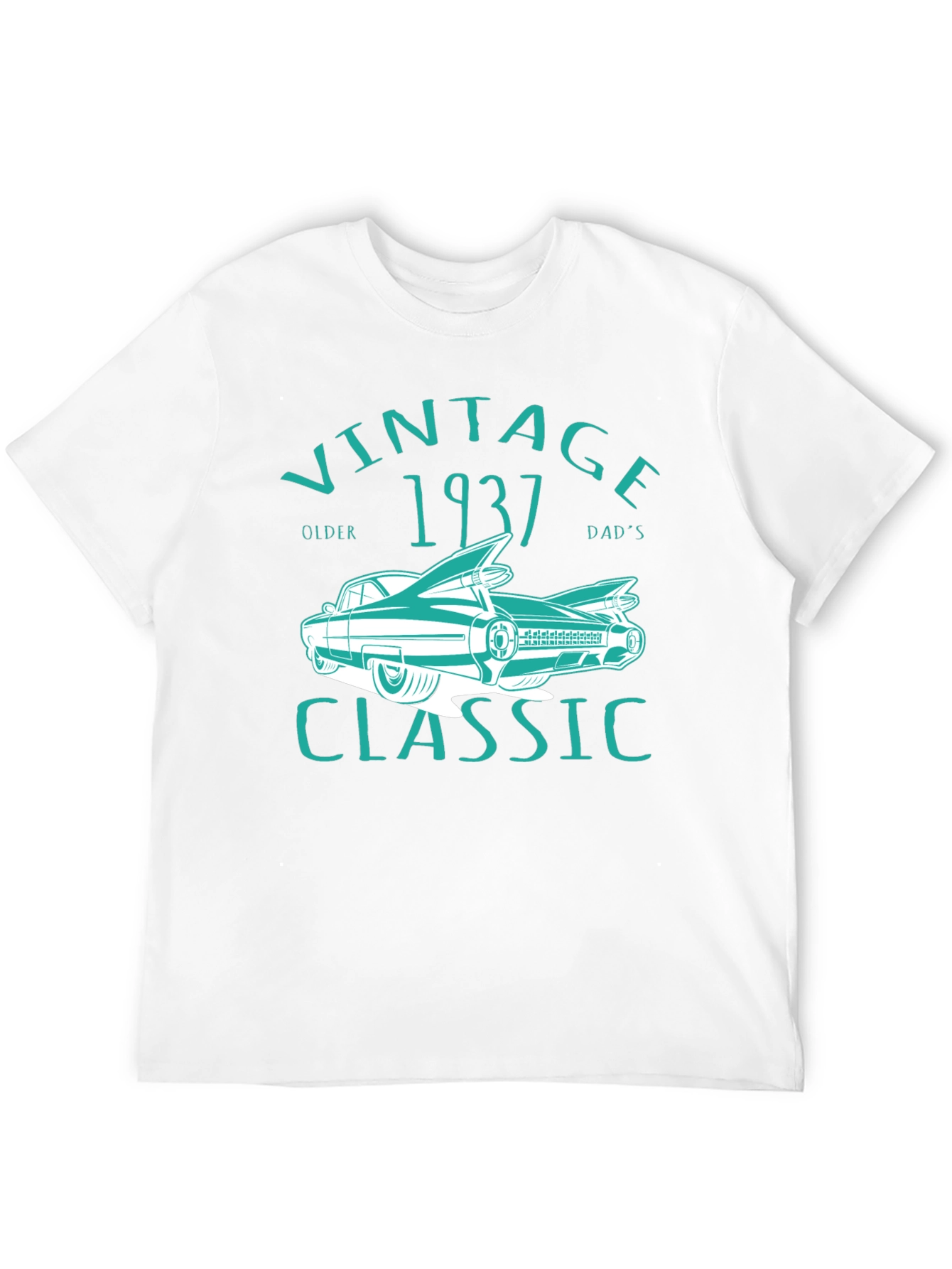 Black Vintage 1937 Classic Car T-Shirt view 12