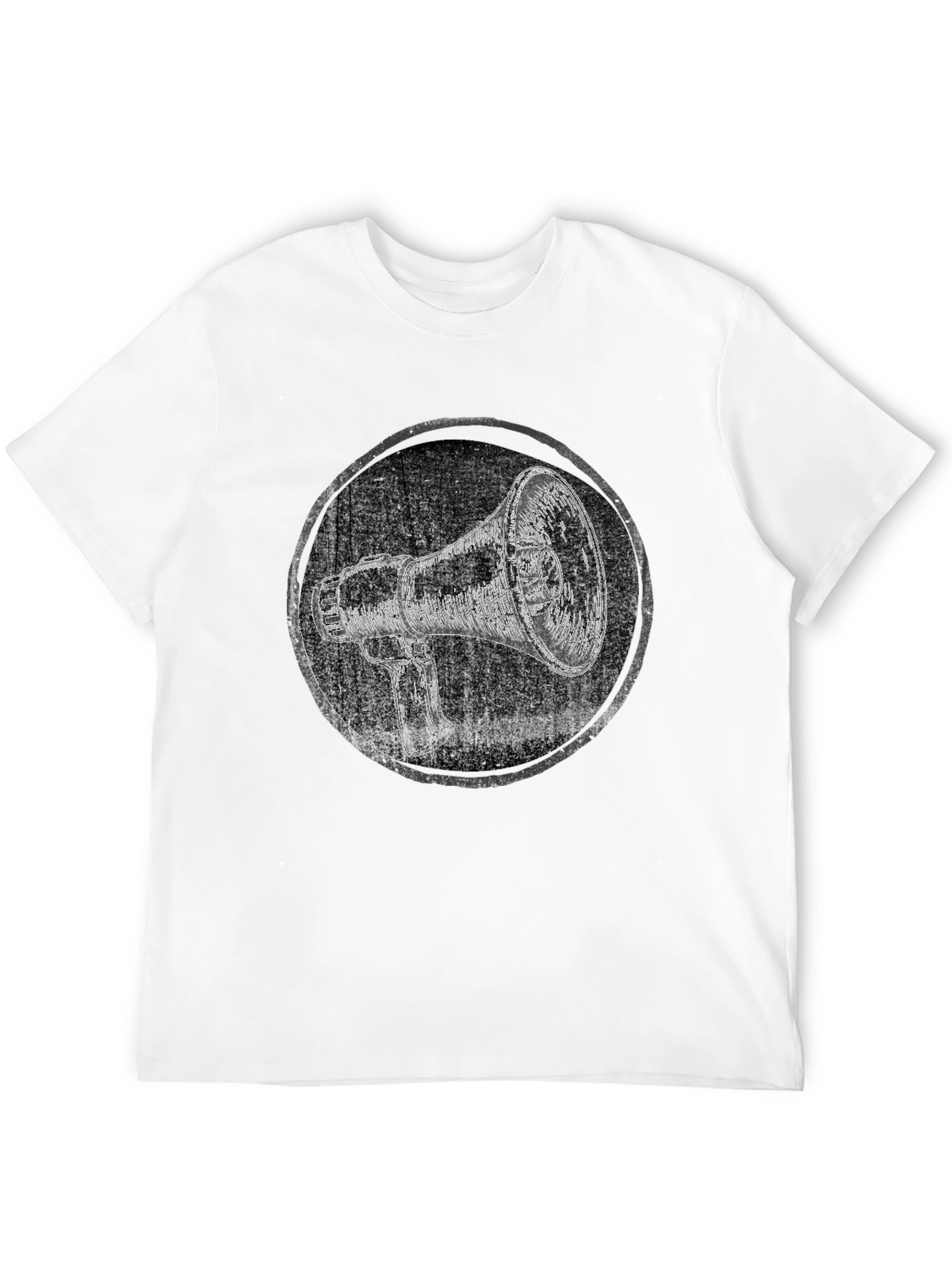Black Megaphone Graphic Tee - Express Yourself! view 12