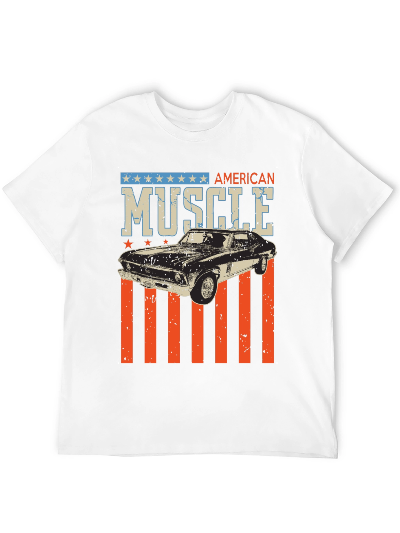 Black American Muscle Car Graphic Tee view 12
