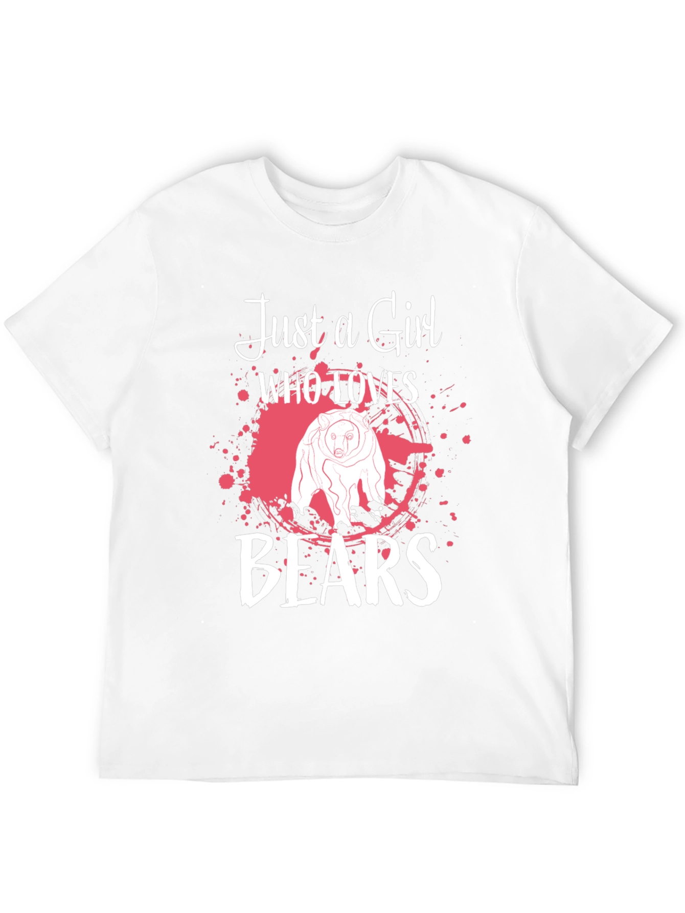 Black Just a Girl Who Loves Bears T-Shirt view 12