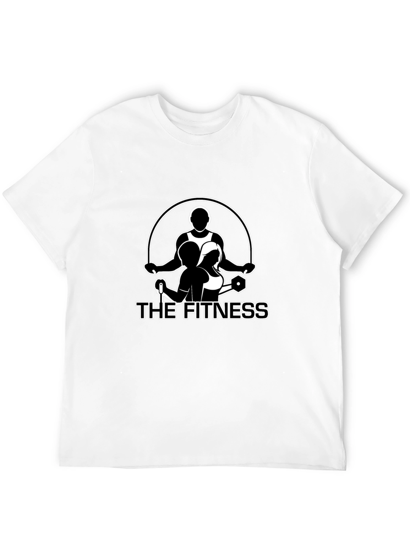 Black The Fitness Graphic T-Shirt - Gym Workout Apparel view 12