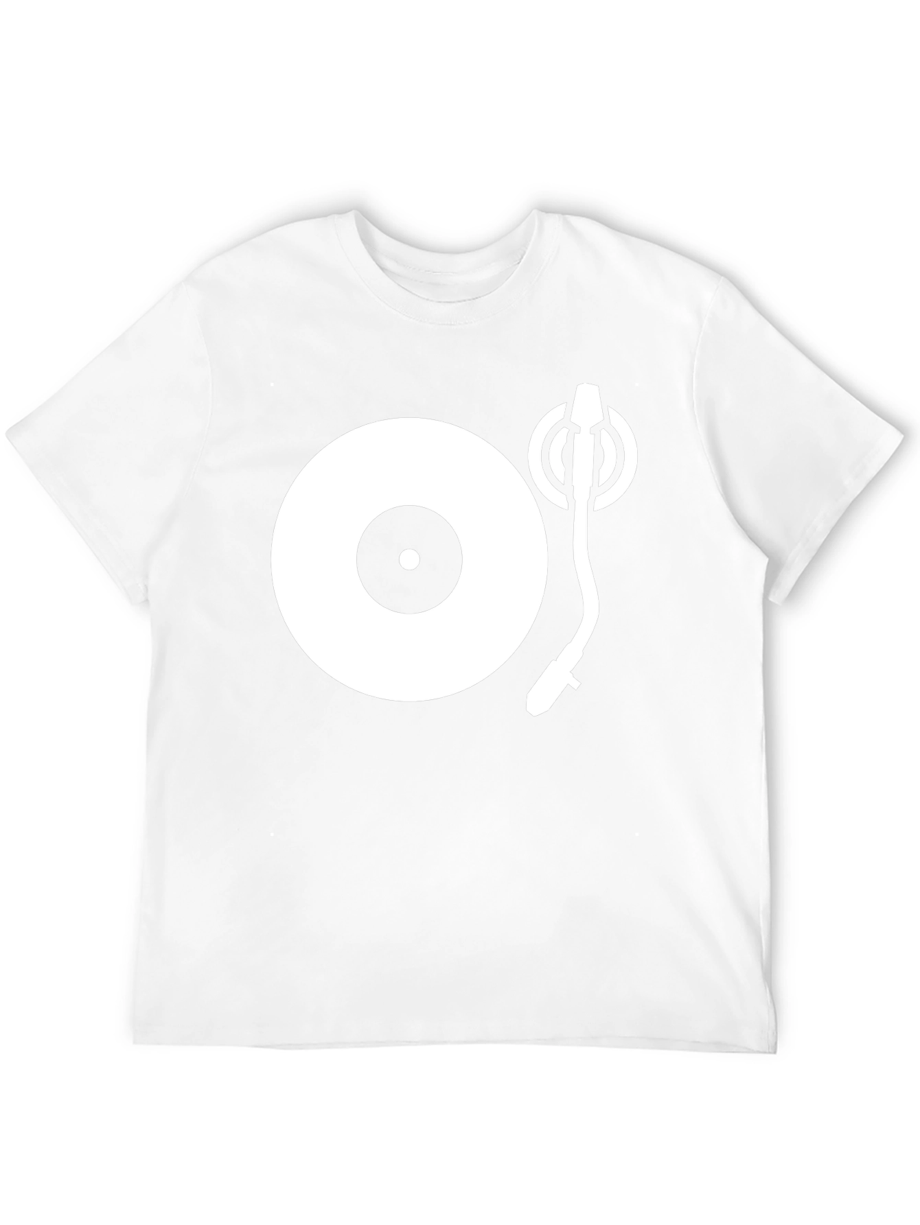 Black Turntable Graphic Black T-Shirt view 12