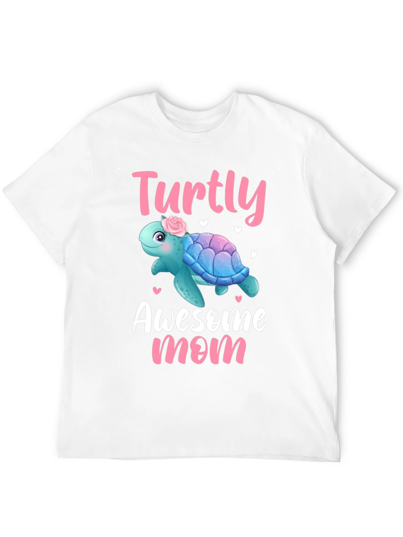 Black Turtly Awesome Mom T-Shirt - Cute Turtle Design view 12