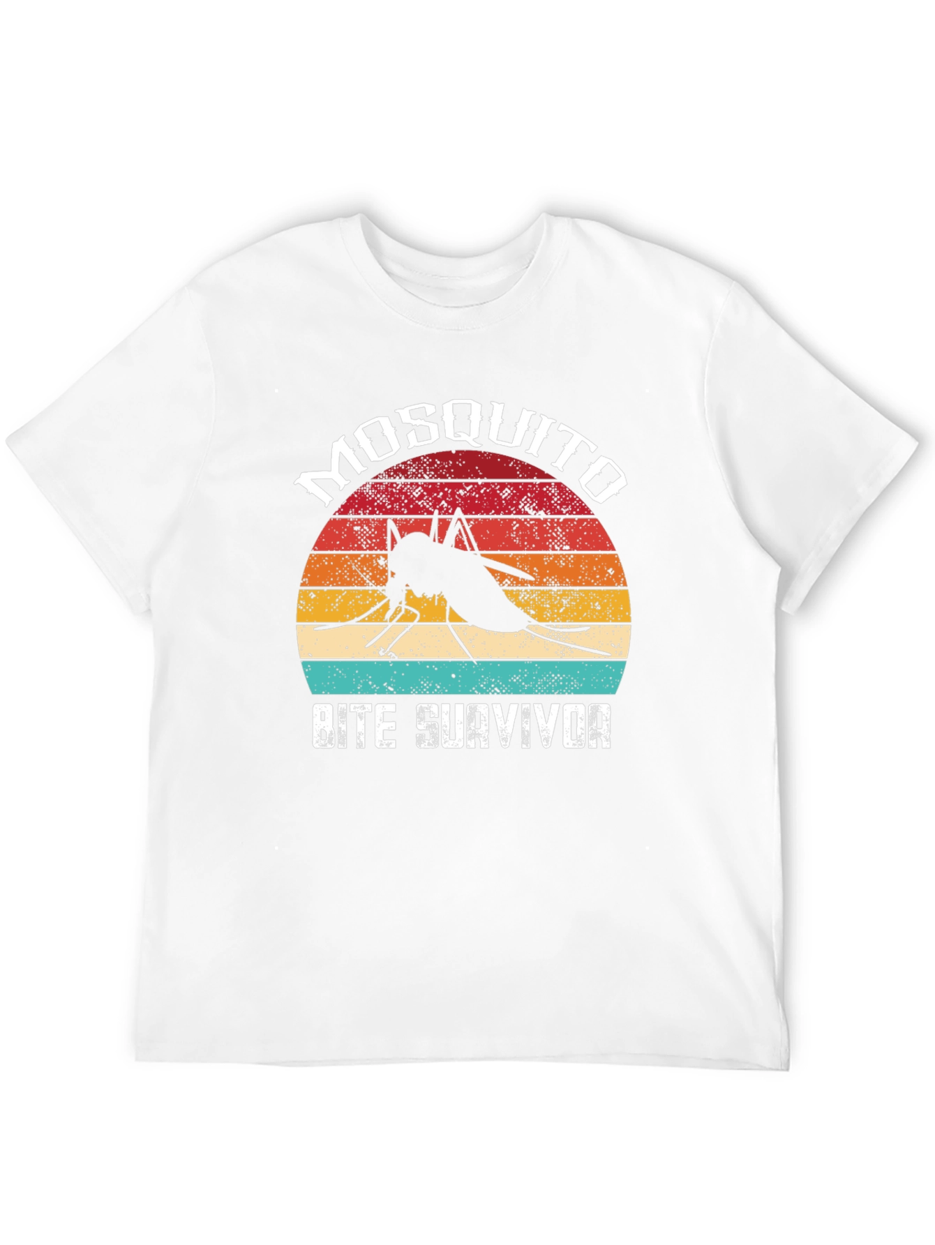 Black Mosquito Bite Survivor T-Shirt - Vintage Style  view 12