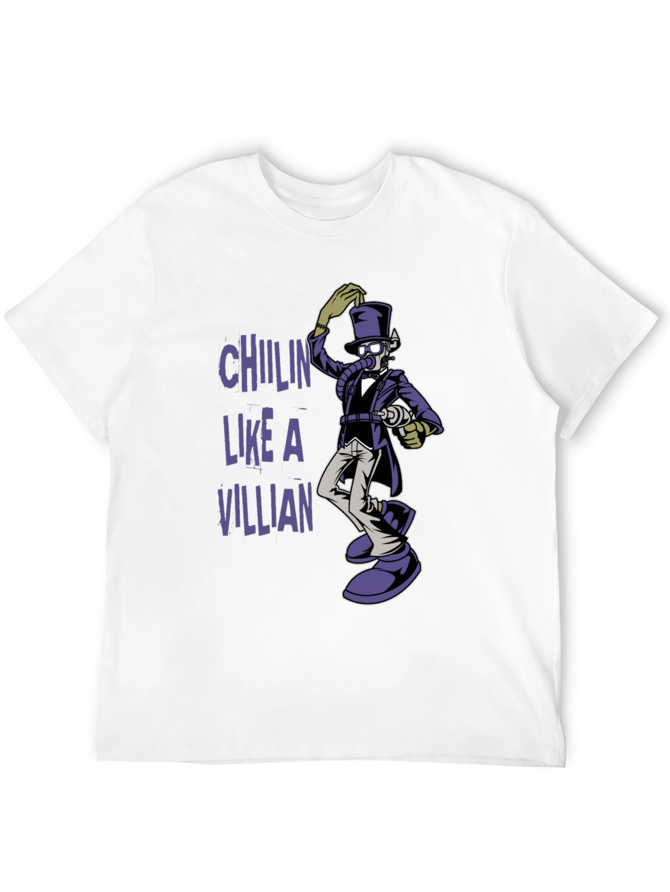 Black Chillin' Like a Villain Graphic Tee view 12