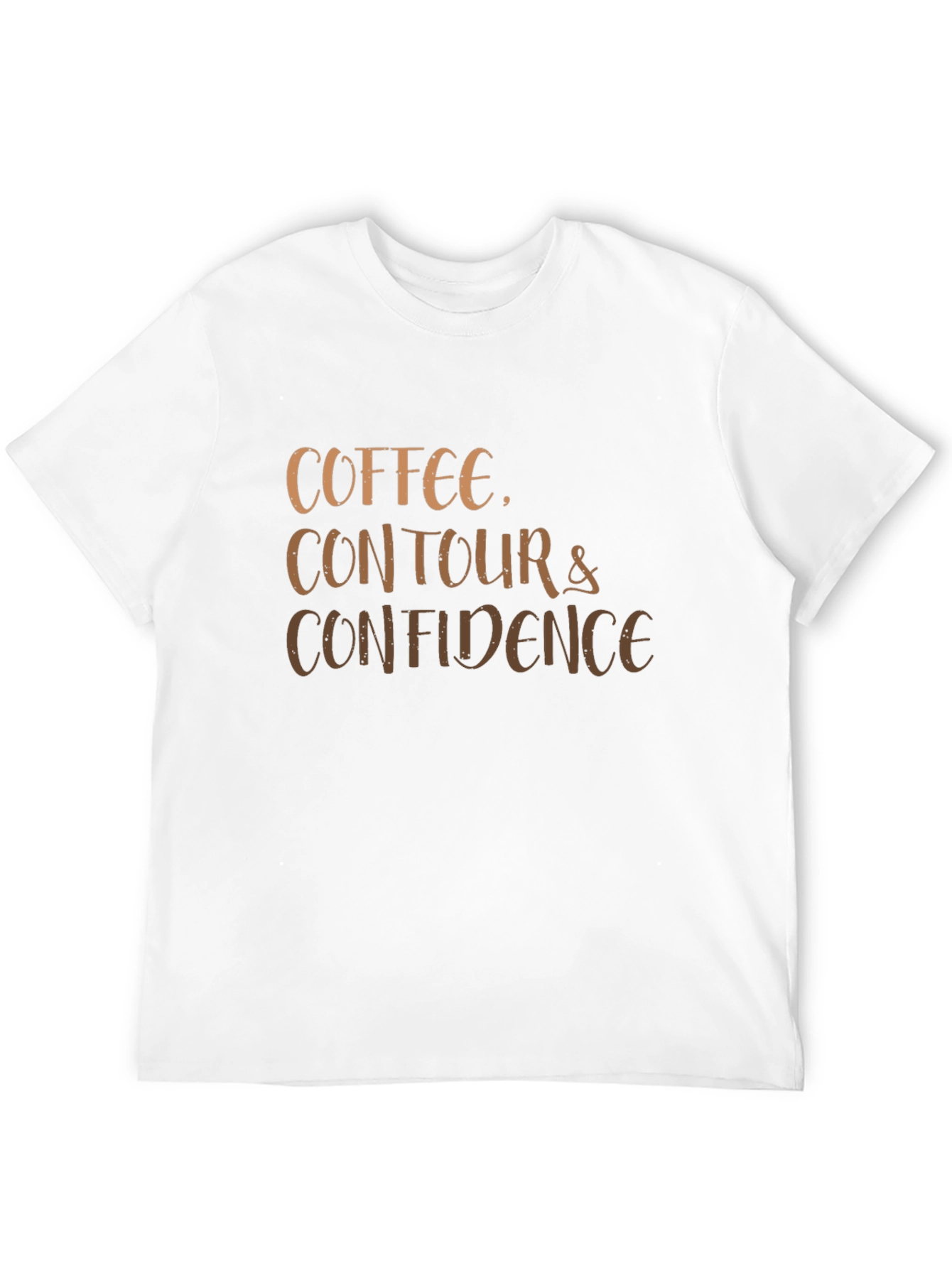 Black Coffee Contour Confidence Graphic Tee view 12