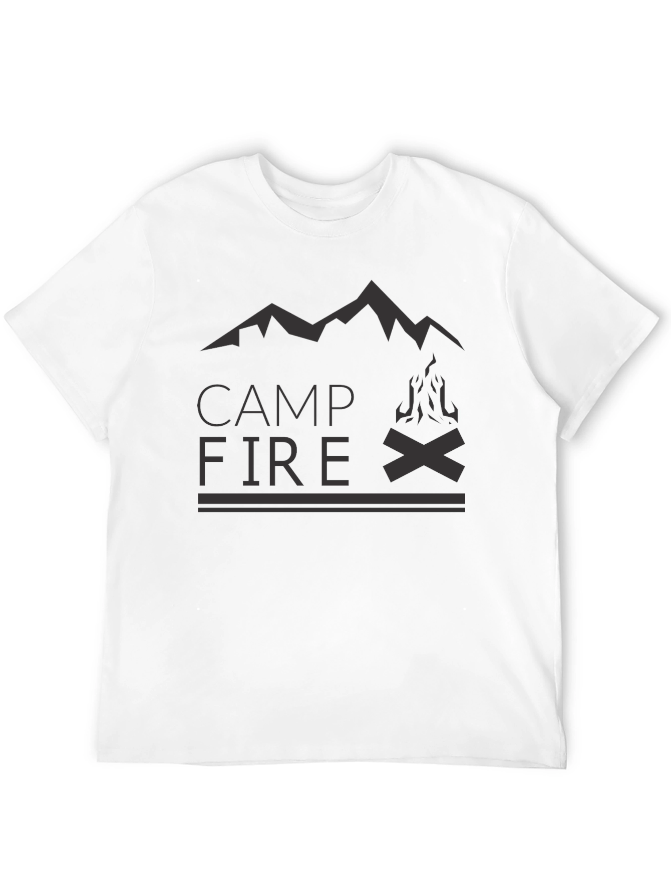 Black Campfire Graphic Tee - Black Adventure Shirt view 12
