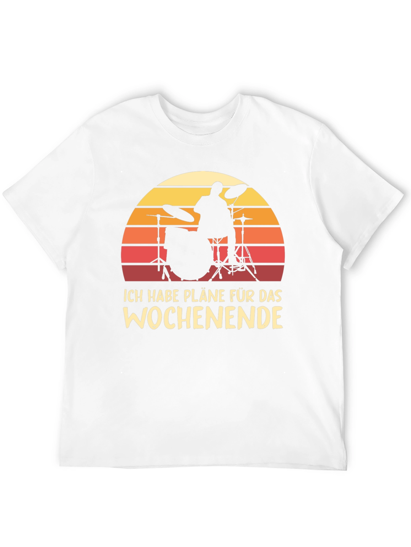 Black Drummer Weekend Plans T-Shirt - Black view 12