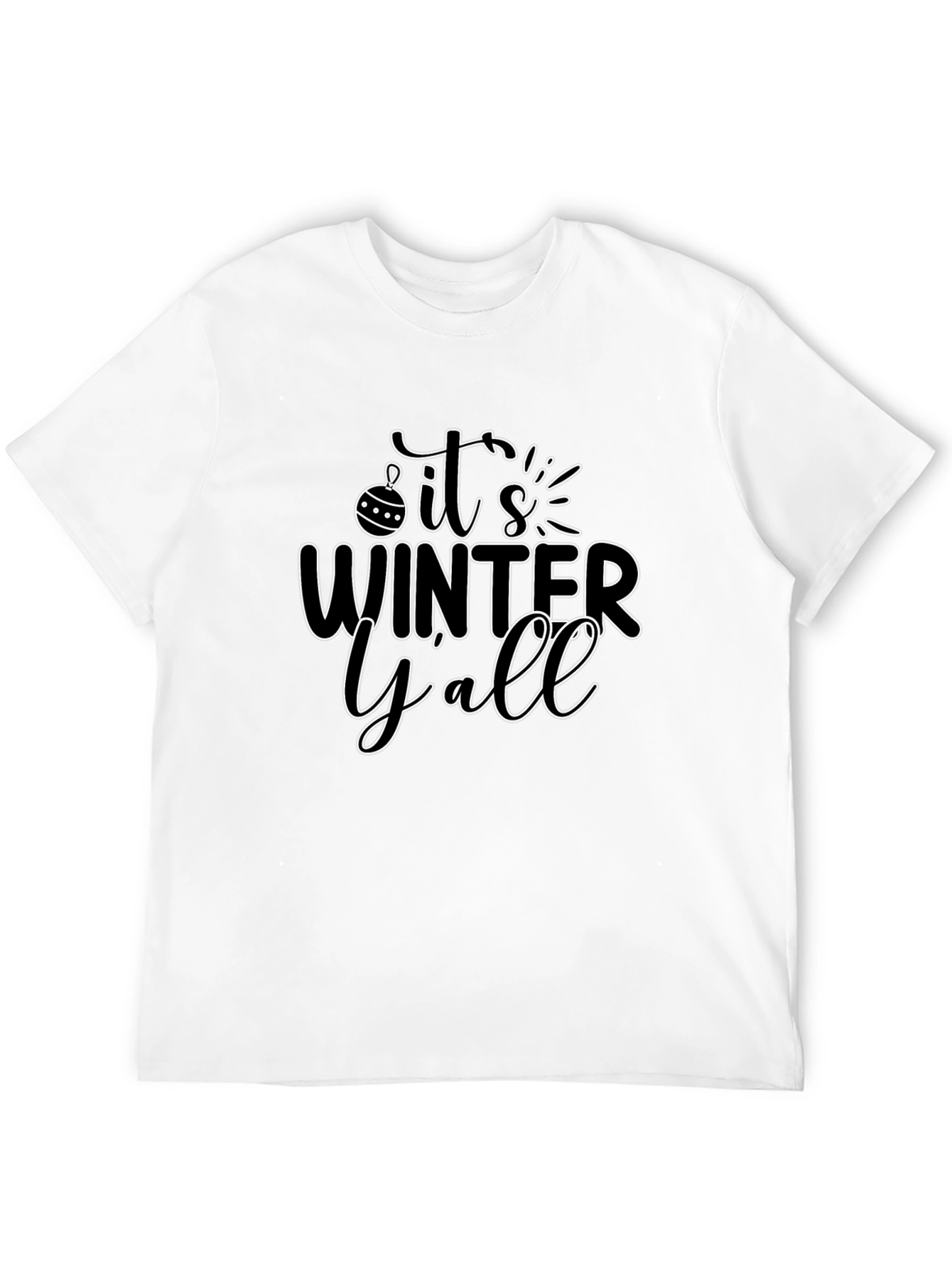 Black It's Winter Y'all Black Graphic Tee view 12