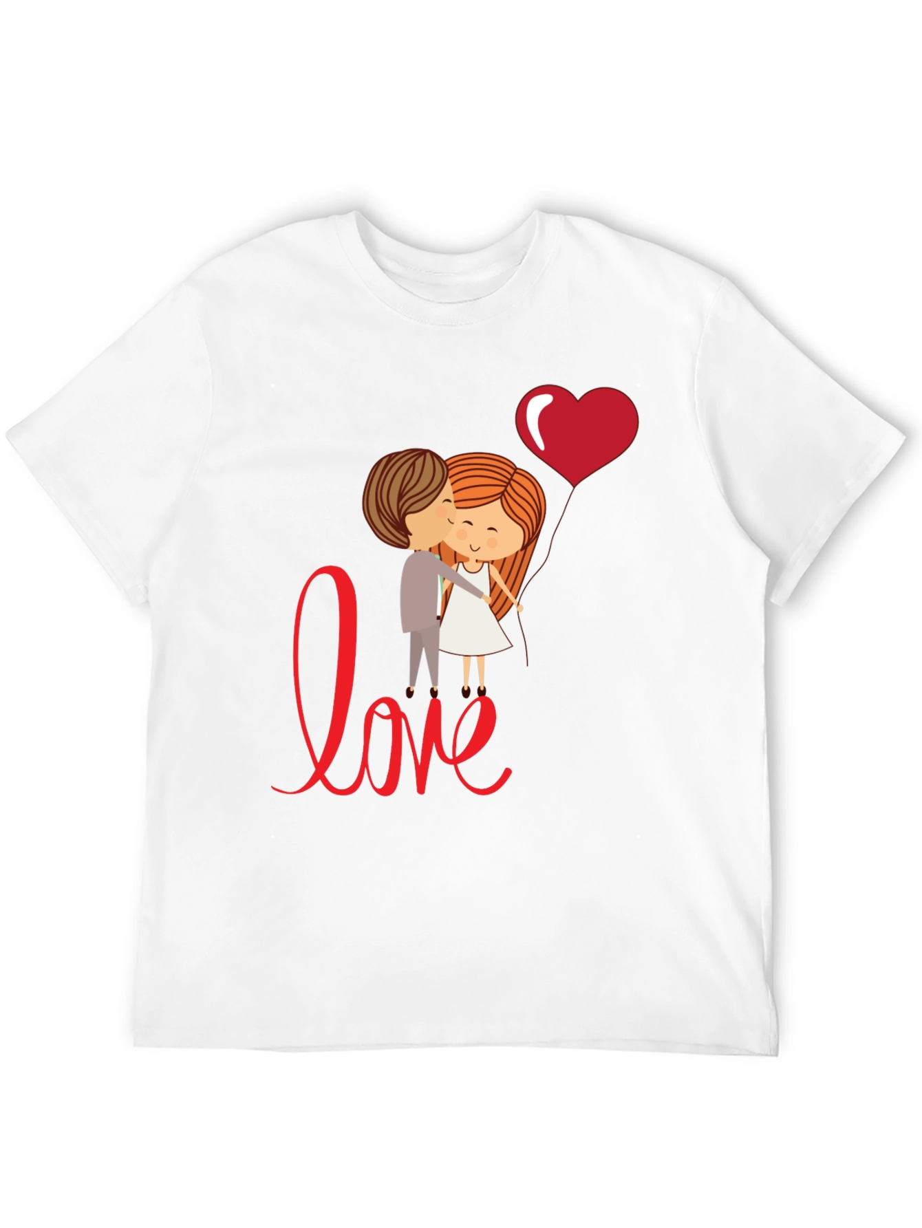 Black Love Couple T-Shirt, Cute Valentine's Day Gift view 12