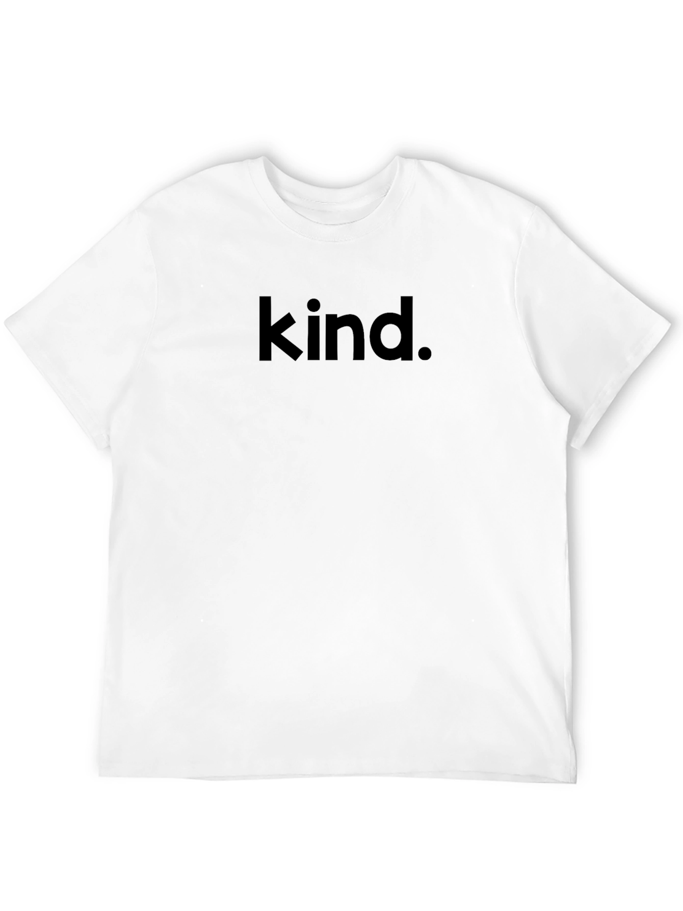 Black Kind T-Shirt - Black, Minimalist Design view 12