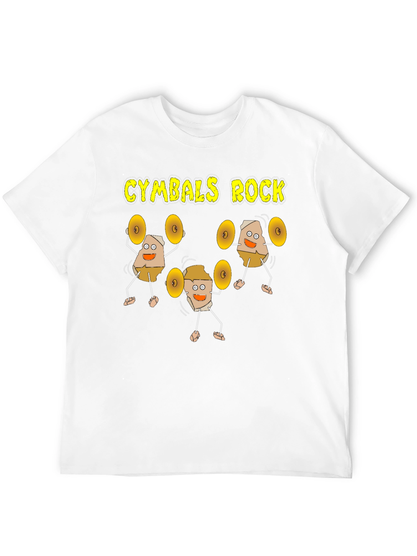 Black Cymbals Rock Funny Musician T-Shirt view 12