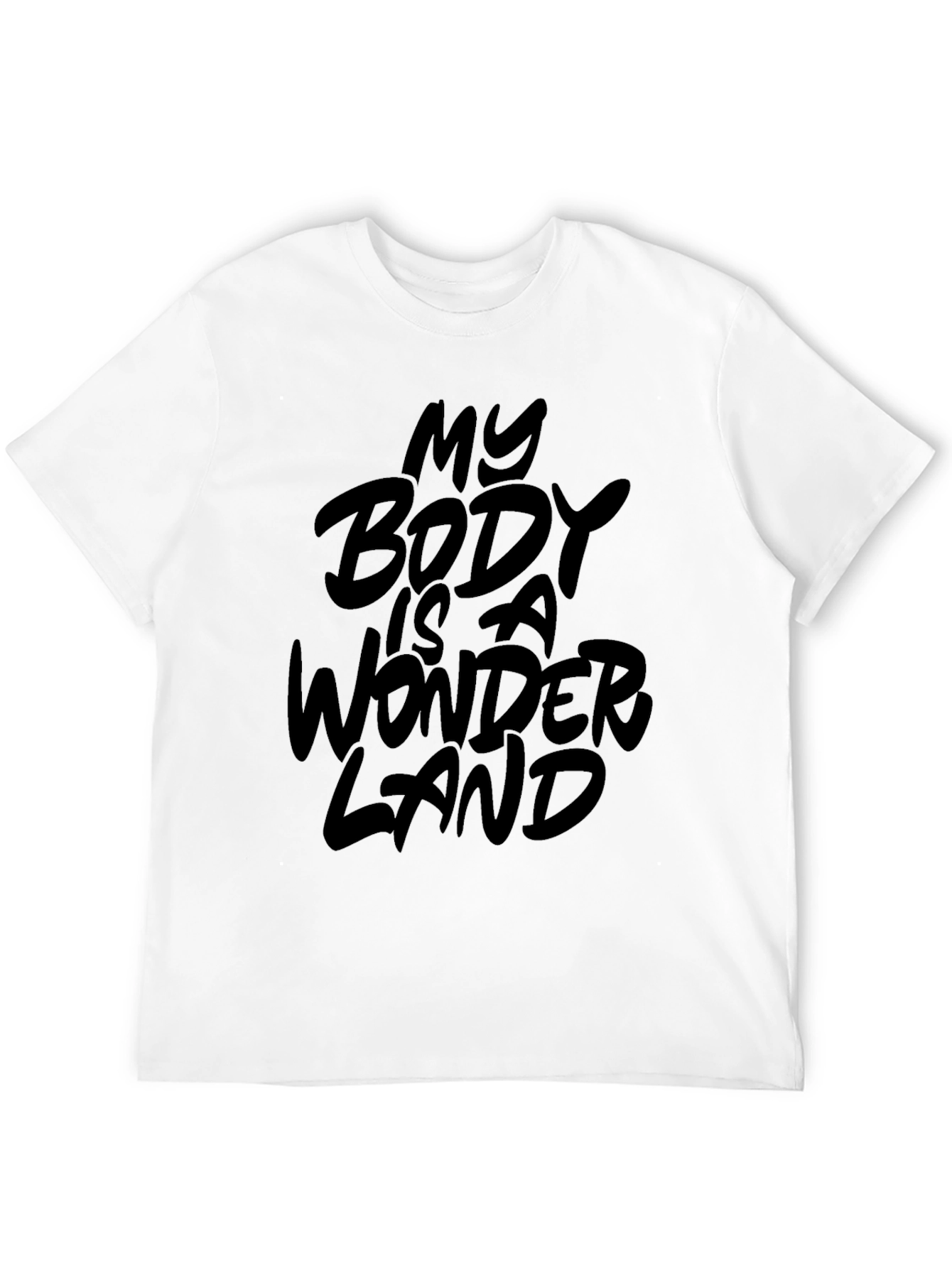 Black My Body Is A Wonderland Graphic T-Shirt view 12