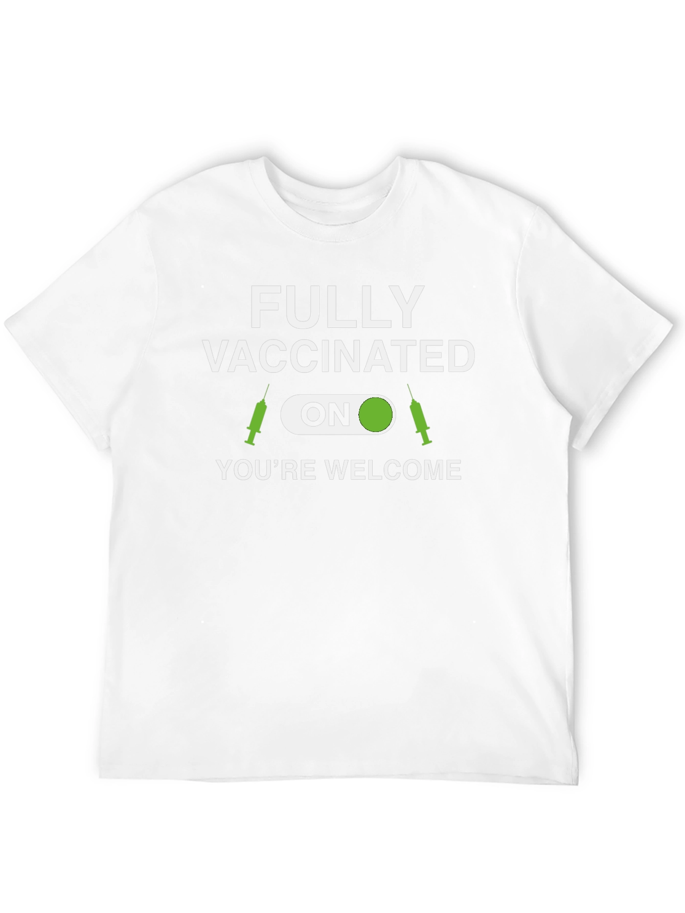 Black Fully Vaccinated T-Shirt - You're Welcome! view 12