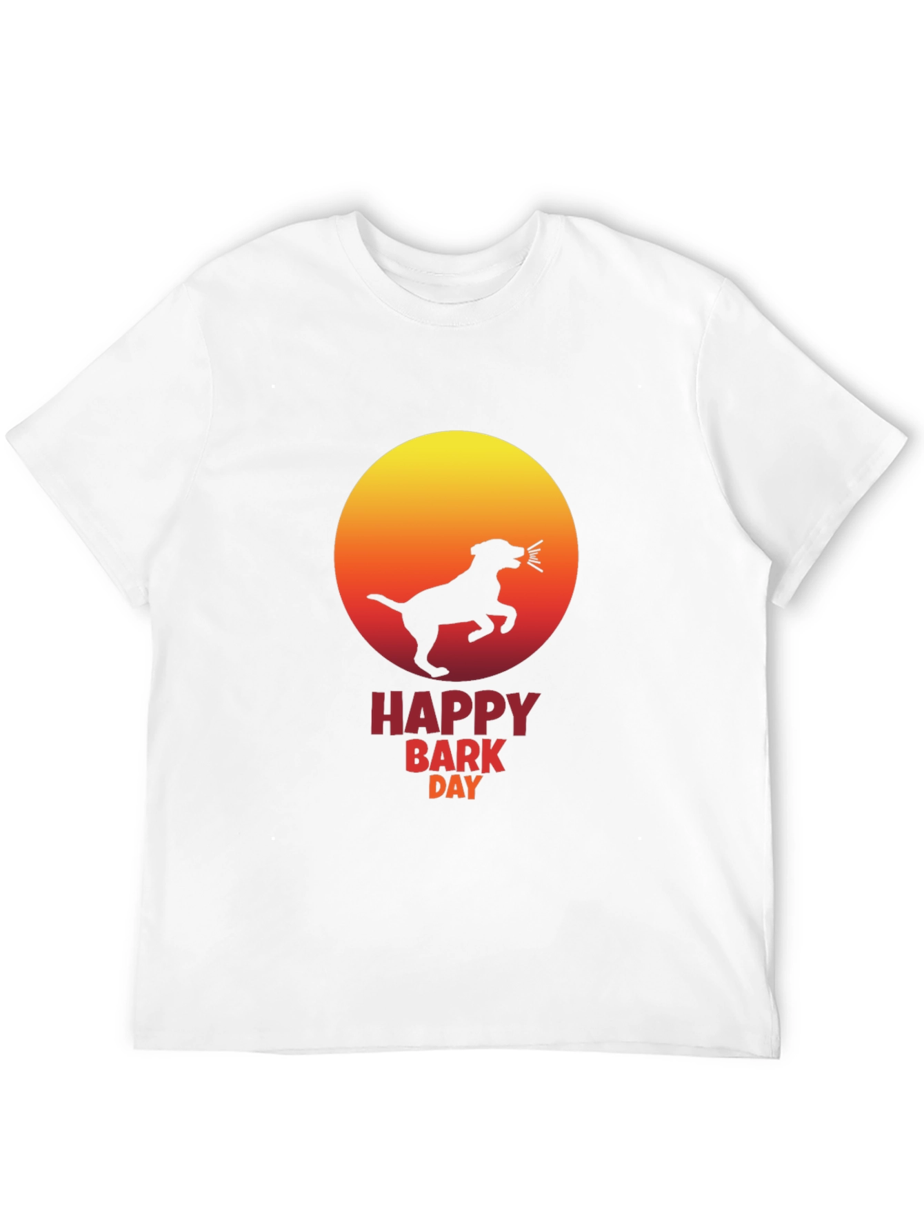 Black Happy Bark Day Black T-Shirt - Dog Lover Tee view 12