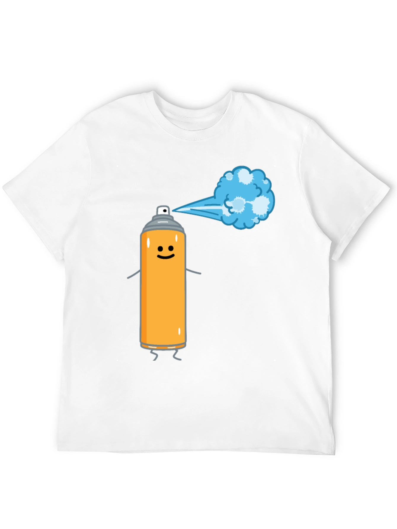 Black Funny Spray Paint Graphic Tee view 12