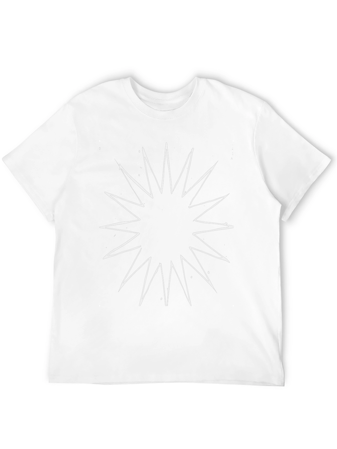 Black Black T-Shirt with Starburst Design view 12