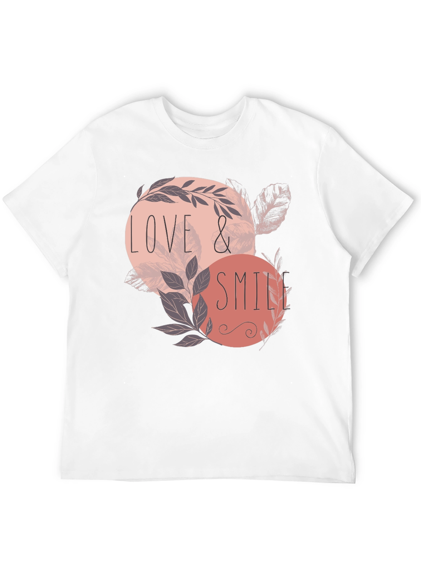 Black Love & Smile Graphic Tee - Men's Black T-Shirt view 12