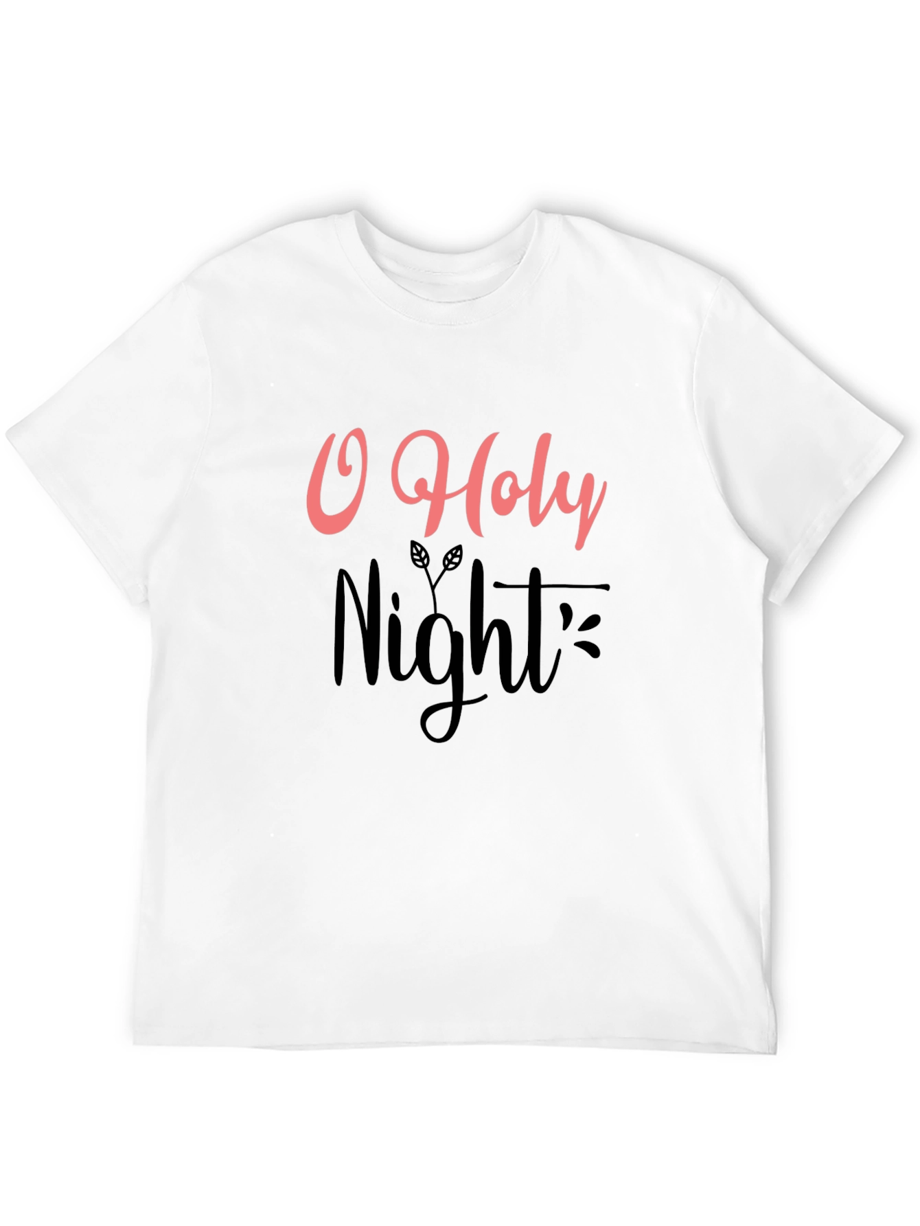 O Holy Night Graphic Tee - Black Holiday T-Shirt - 12
