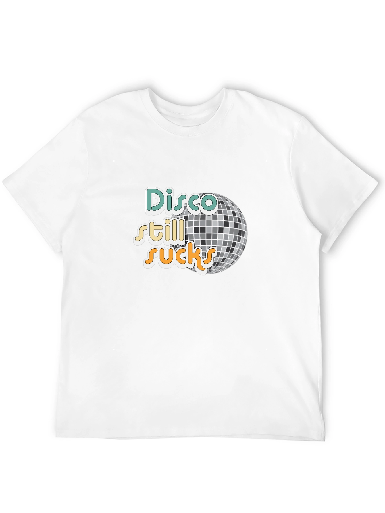 Black Disco Still Sucks T-Shirt - Retro Anti-Disco Graphic Tee view 12