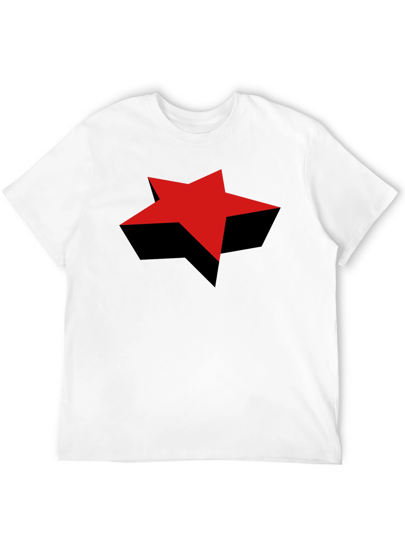 Black Red Star Graphic Black T-Shirt - Bold Style view 12