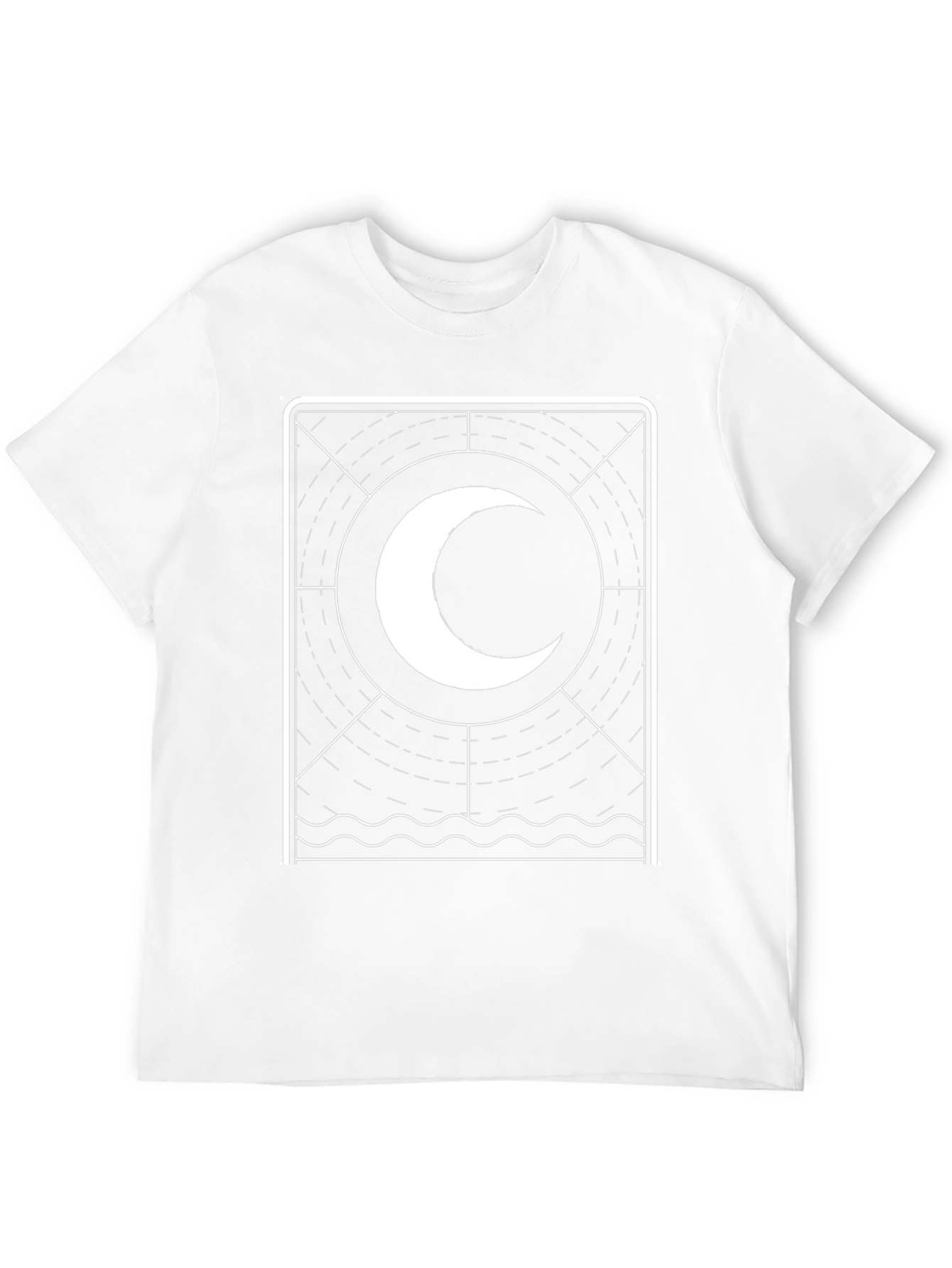 Black Mystic Moon Graphic Tee - Black Cotton Blend view 12