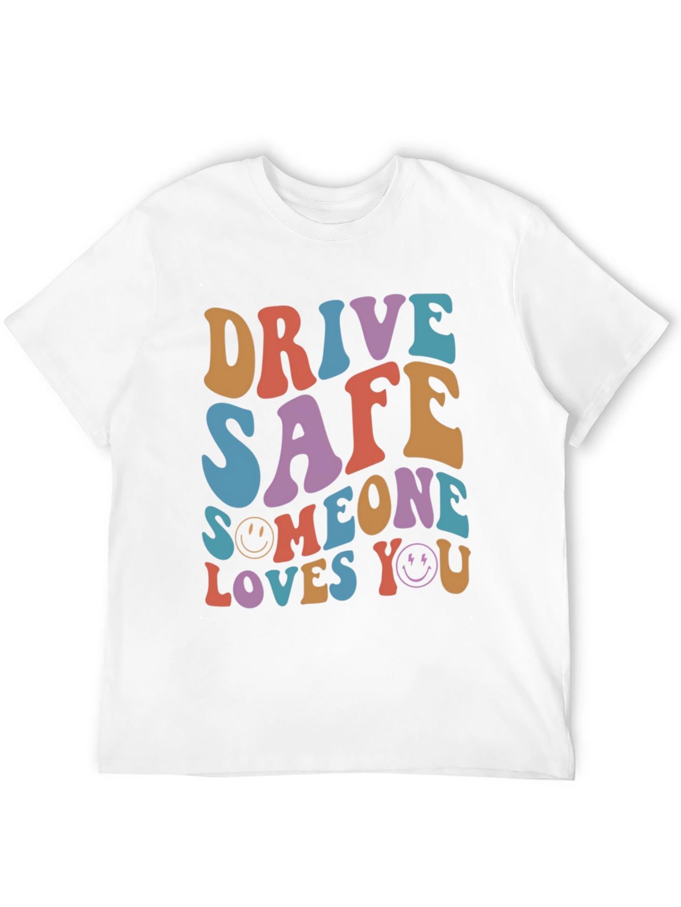 Black Drive Safe Graphic Tee - Retro Style T-Shirt view 12