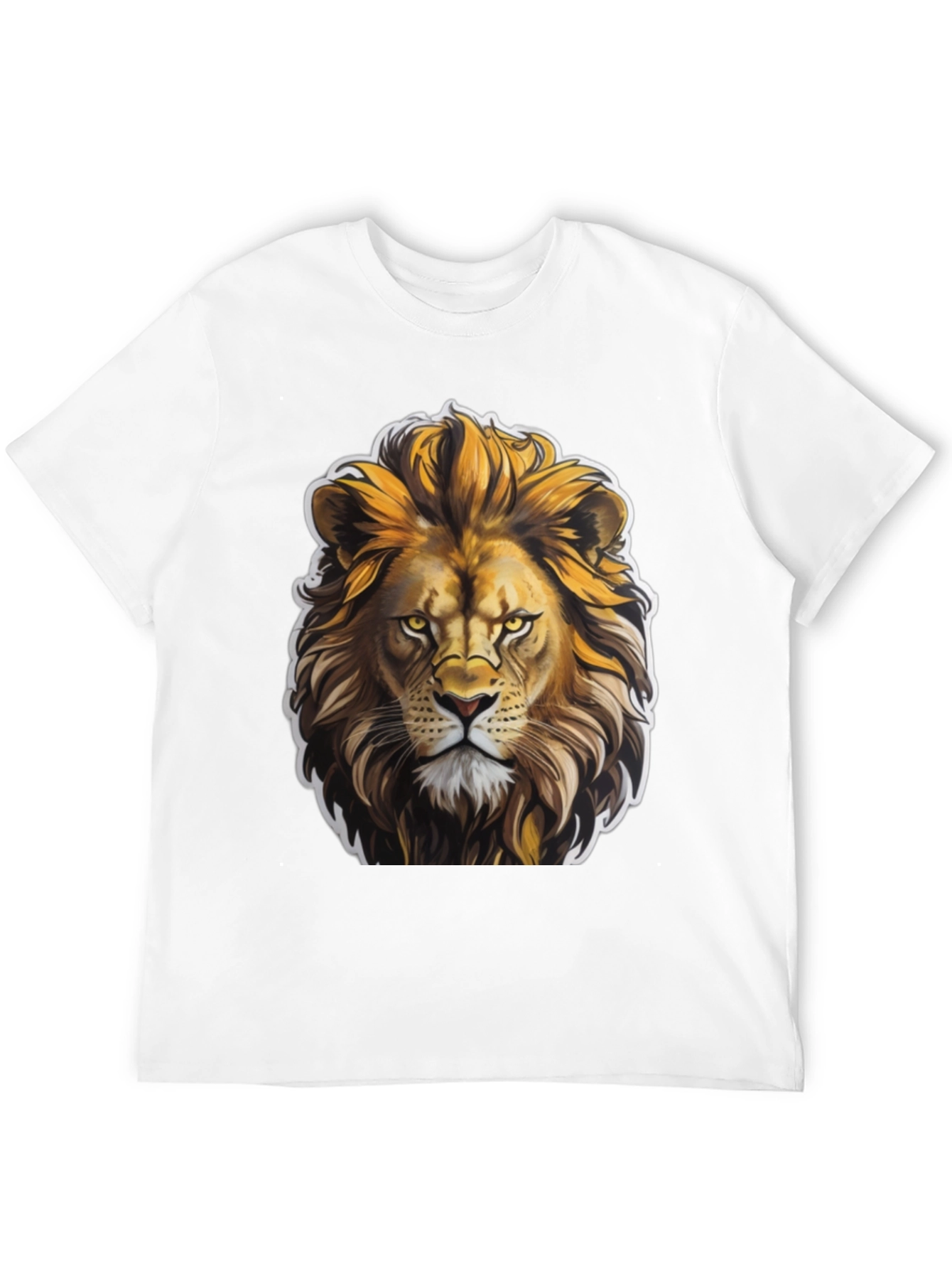 Black Lion King Graphic Tee - Black Cotton T-Shirt view 12
