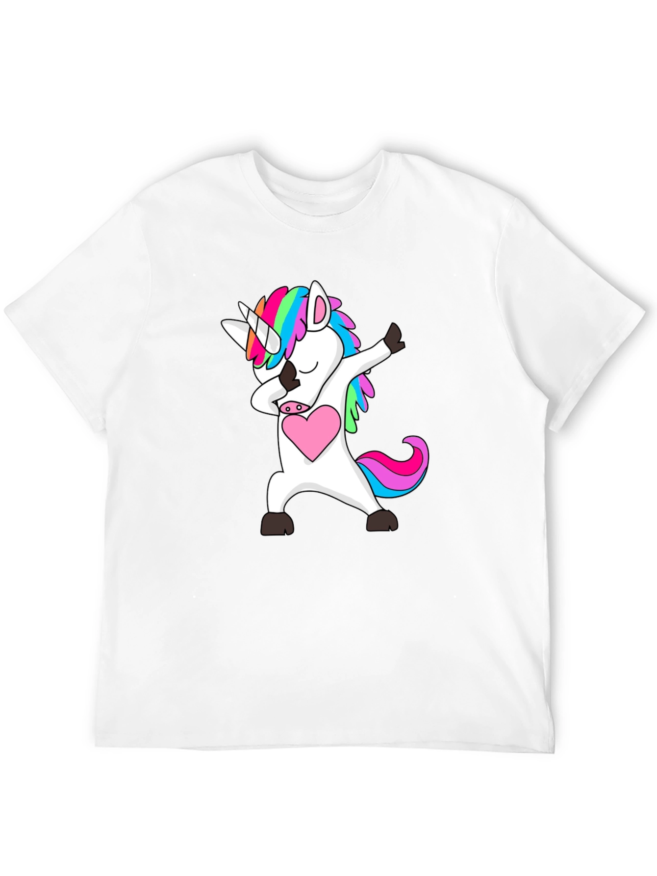 Black Unicorn Dab T-Shirt - Men's Black Graphic Tee view 12