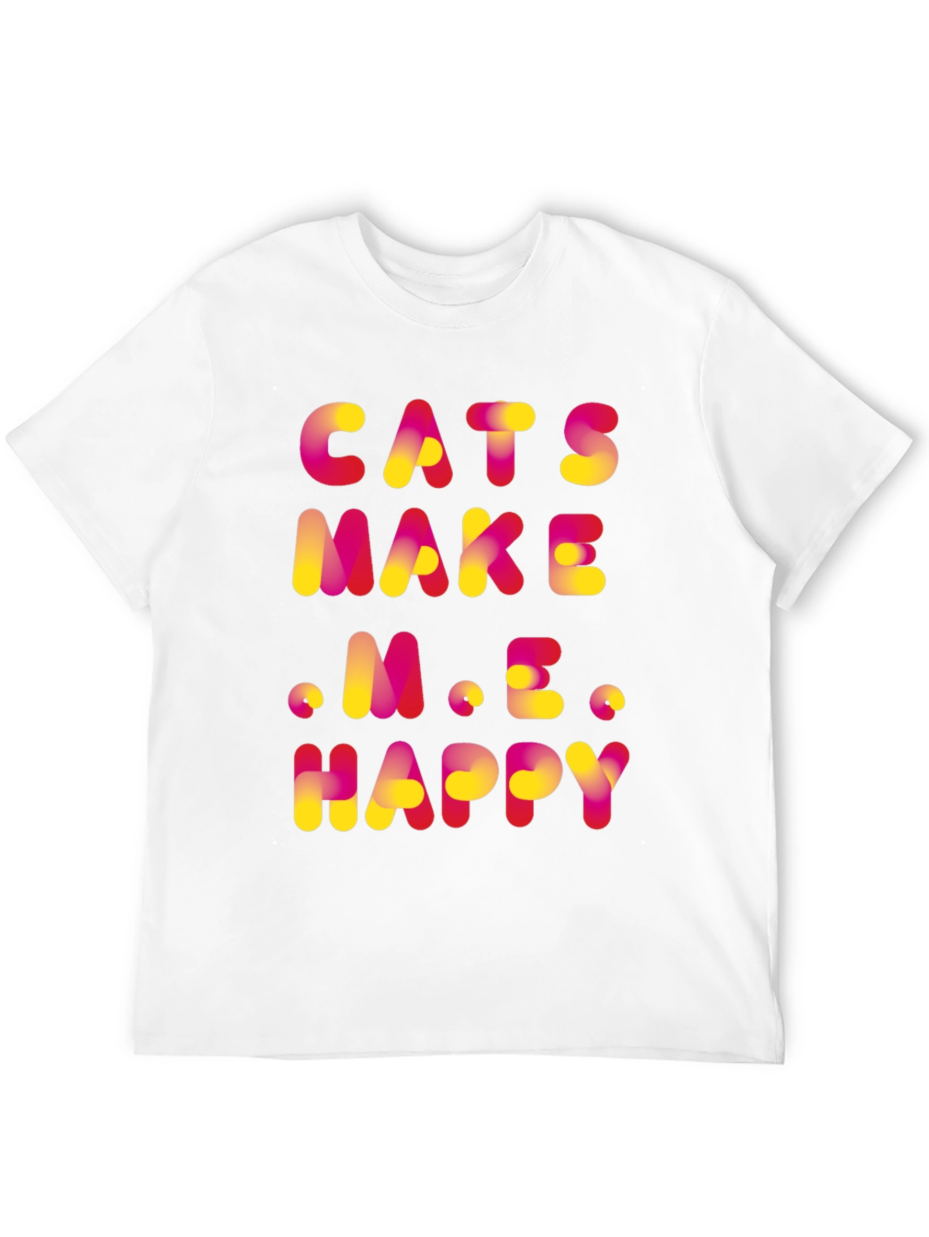 Black Cats Make Me Happy Graphic T-Shirt view 12